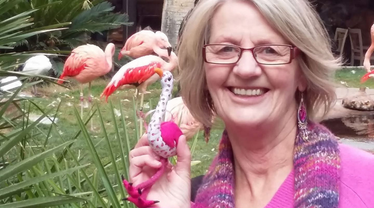 Mum with Flynn the Flamingo 🦩