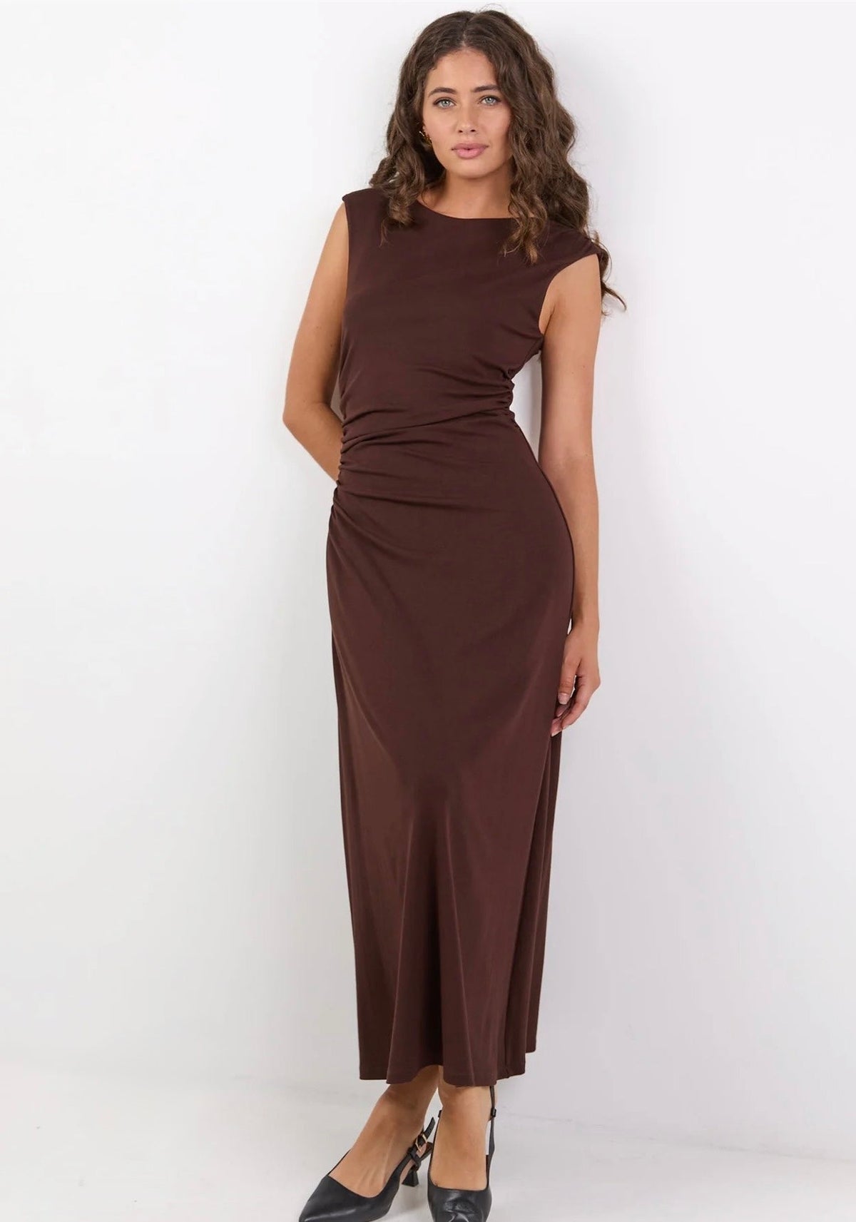 Women's chocolate dress at Absolutely Boutique NZ