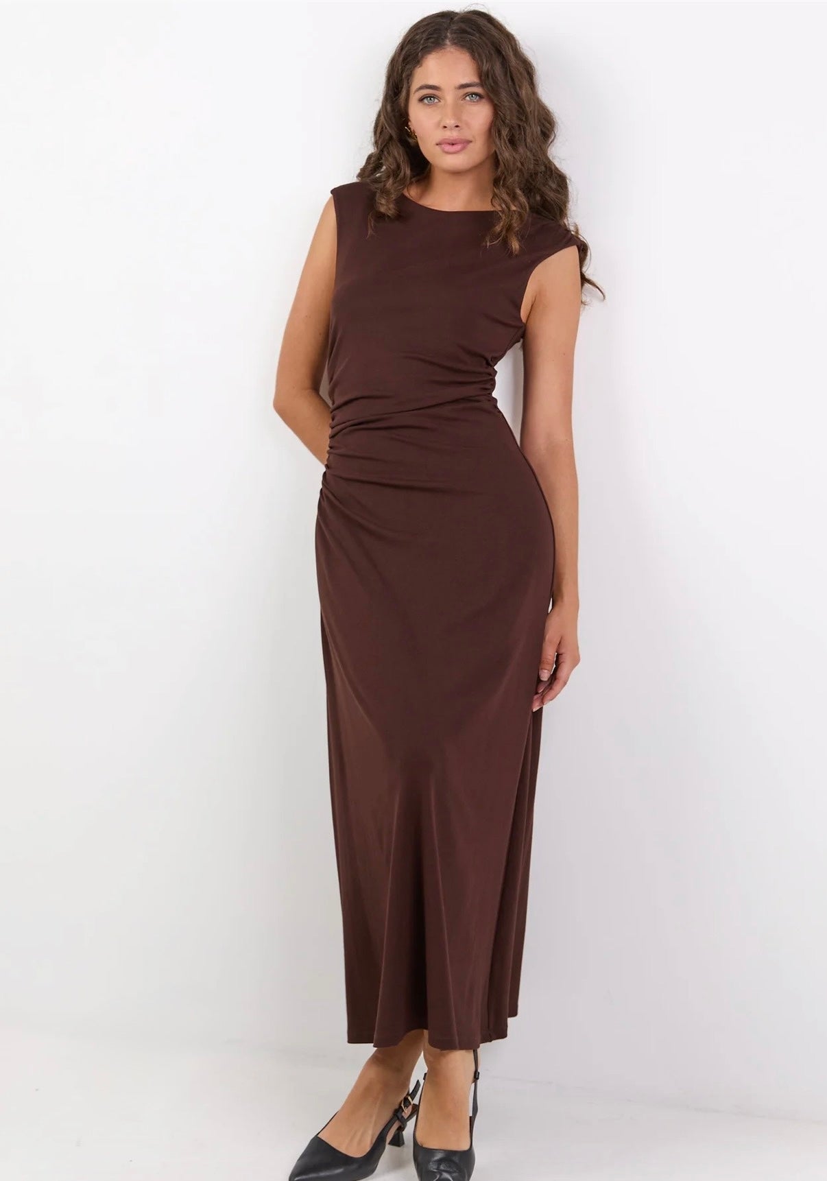 Women's chocolate dress at Absolutely Boutique NZ