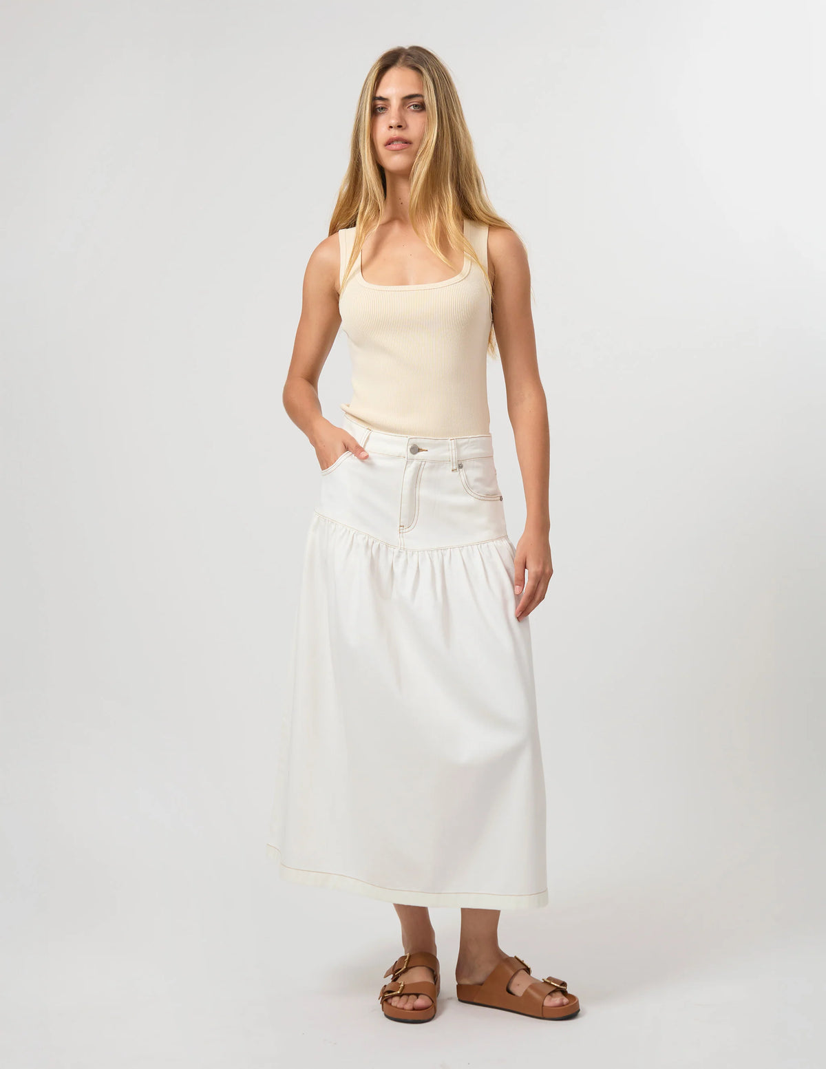 Davina Skirt Ecru