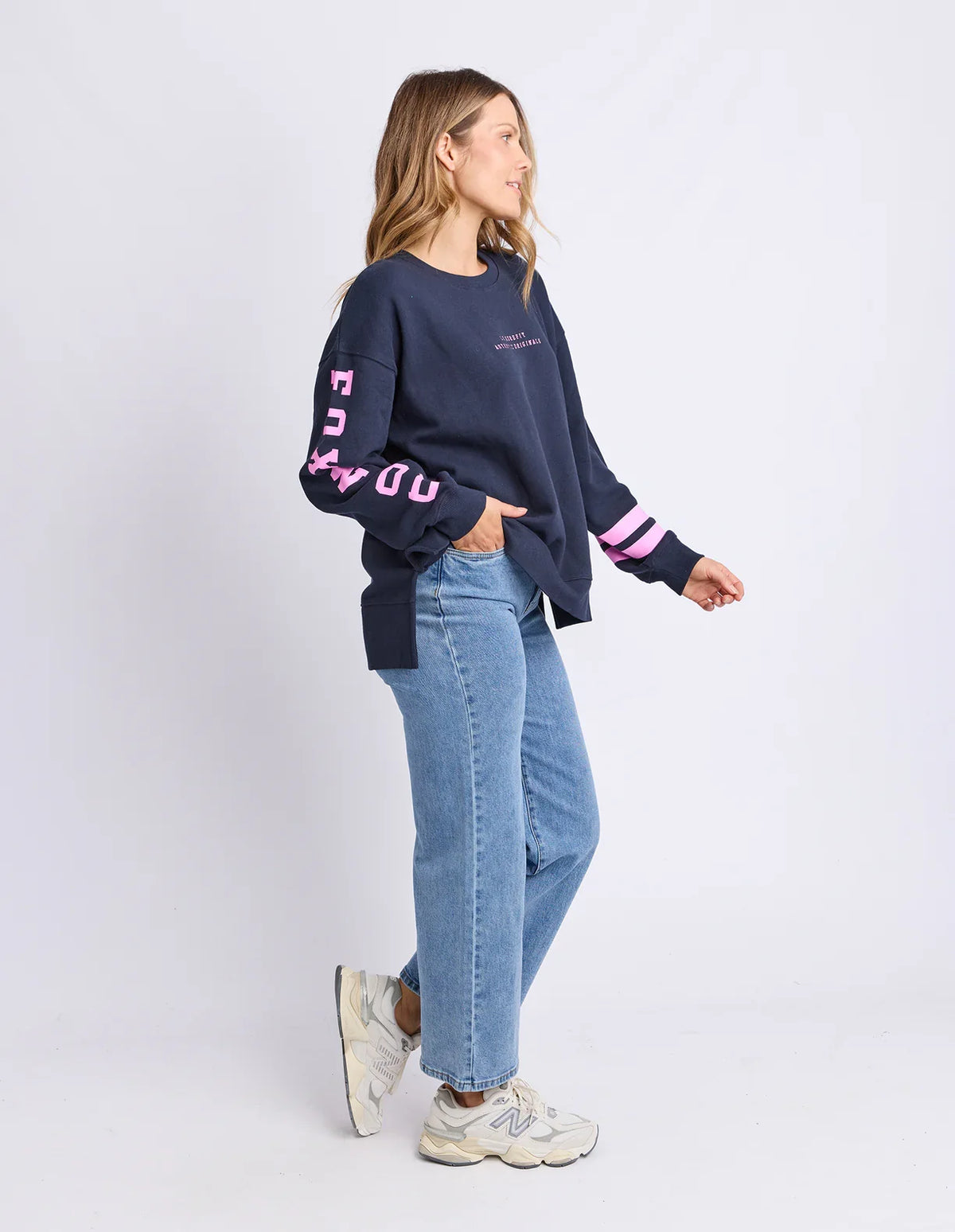 Origin Crew Navy with Pink