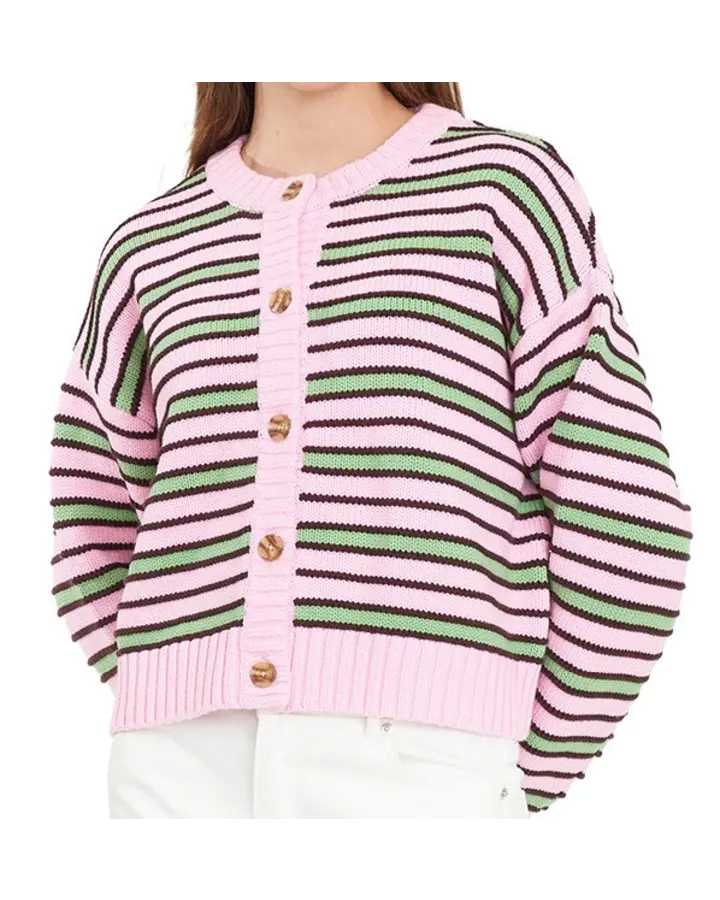 Bobby Knit Cardigan Pink/Meadow