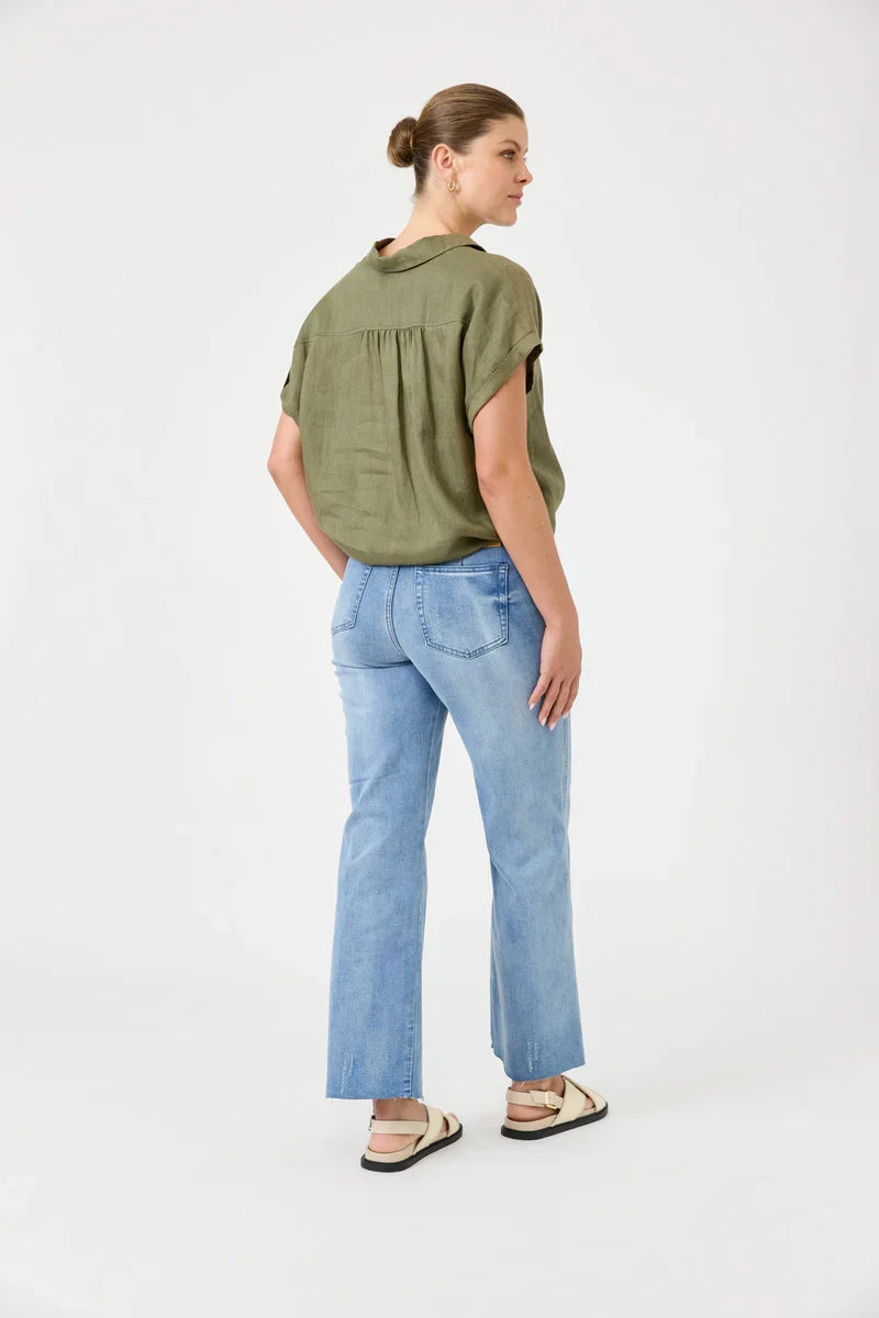Studio Tie Shirt Khaki