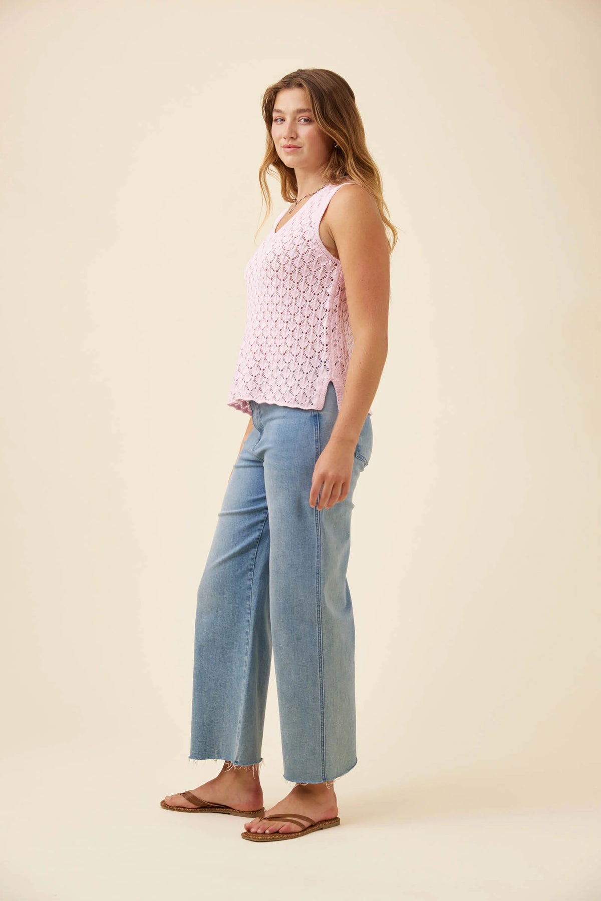 Mia Knit Top Light Pink