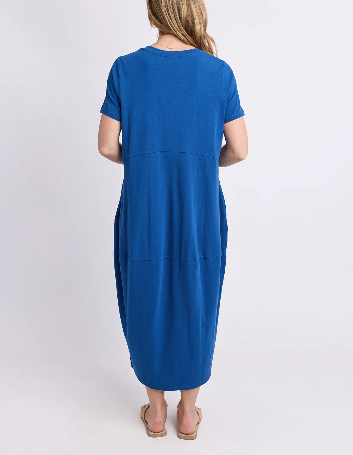 Elm Diana Short Sleeve Dress China Blue
