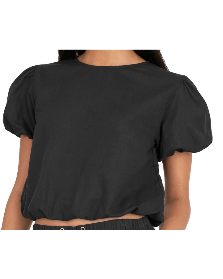 Lin-in Airy Top Black