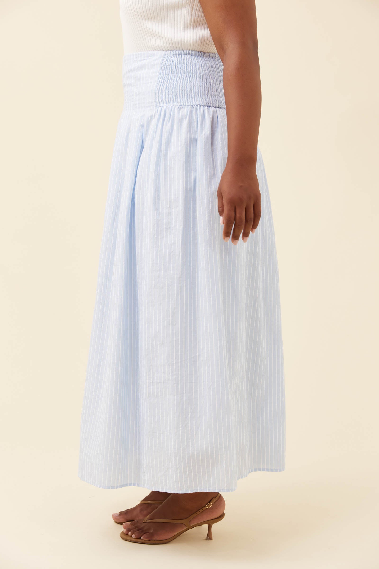 Lyndell Maxi Skirt Light Blue