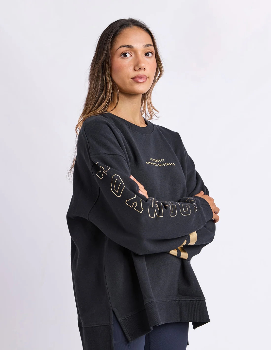 Metallic Origin Crew Black with Gold