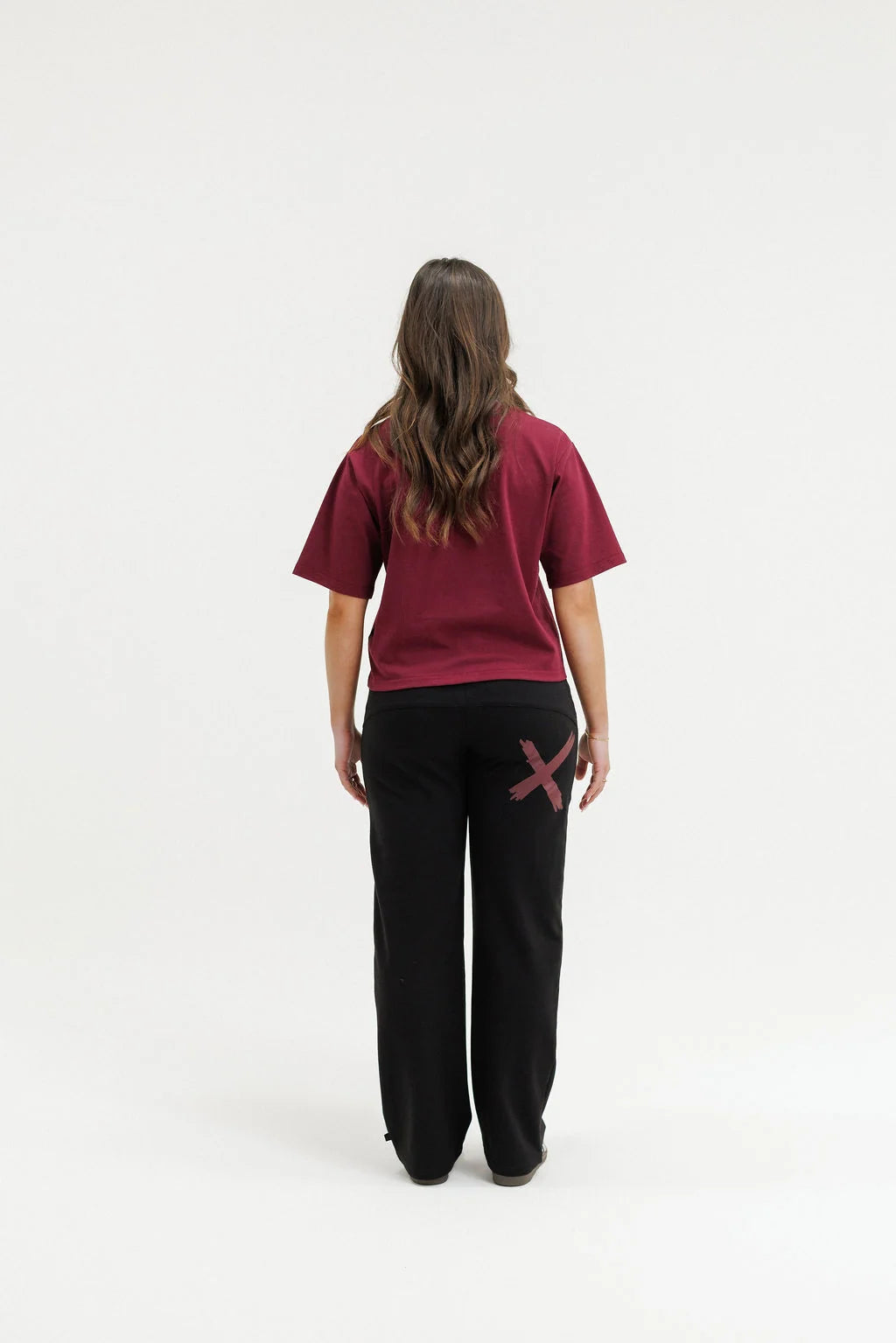 Avenue Pants Black with Merlot X
