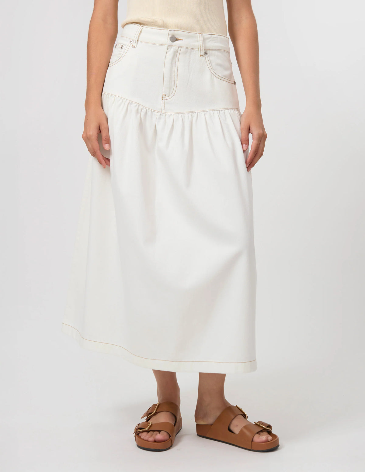 Davina Skirt Ecru
