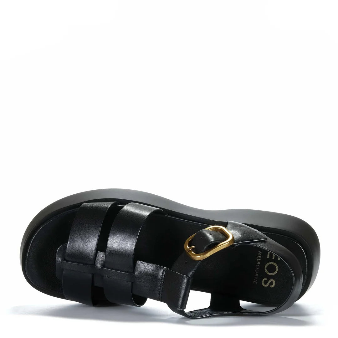 Bario Black Sandals