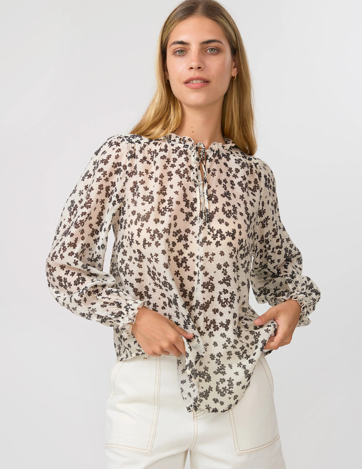 Dixie Blouse Black Floral