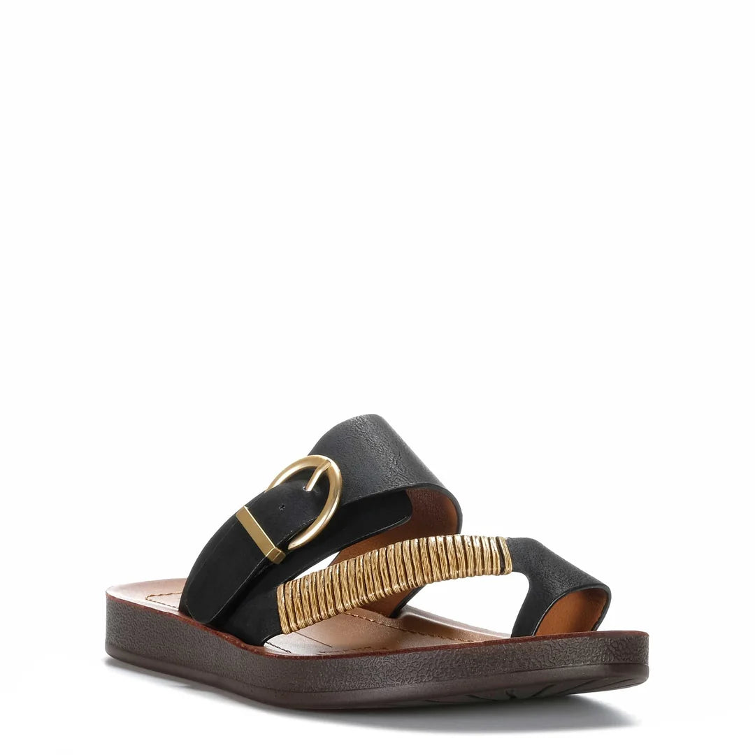 Bria Wide Sandal Black