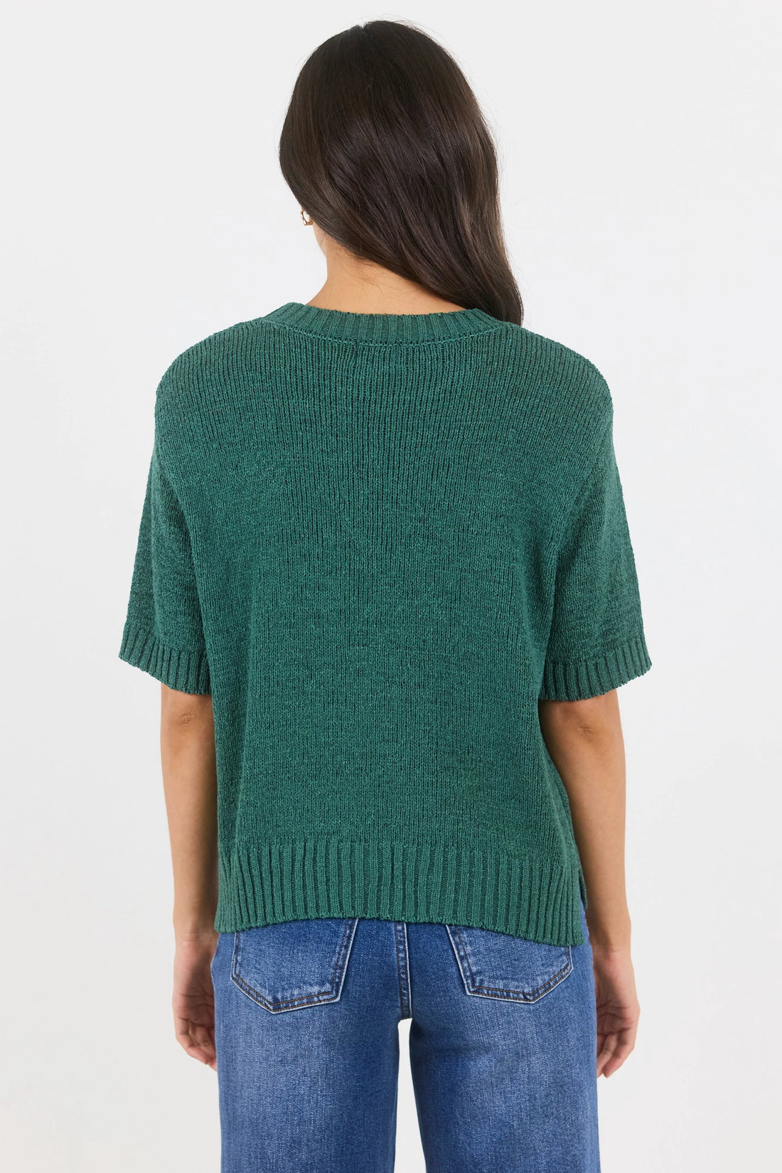 Loveable Petrol Tape Yarn Knit Tee