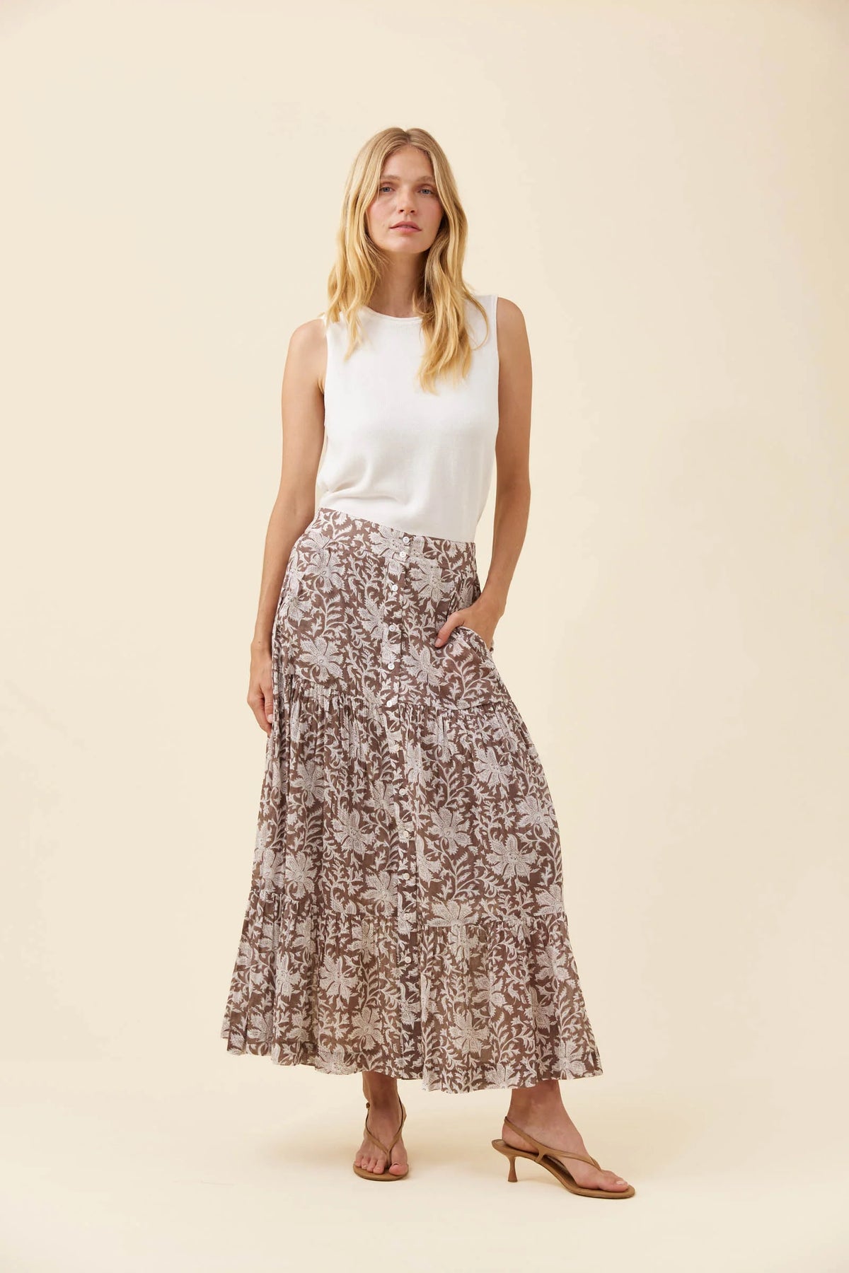 Wilma Skirt Taupe