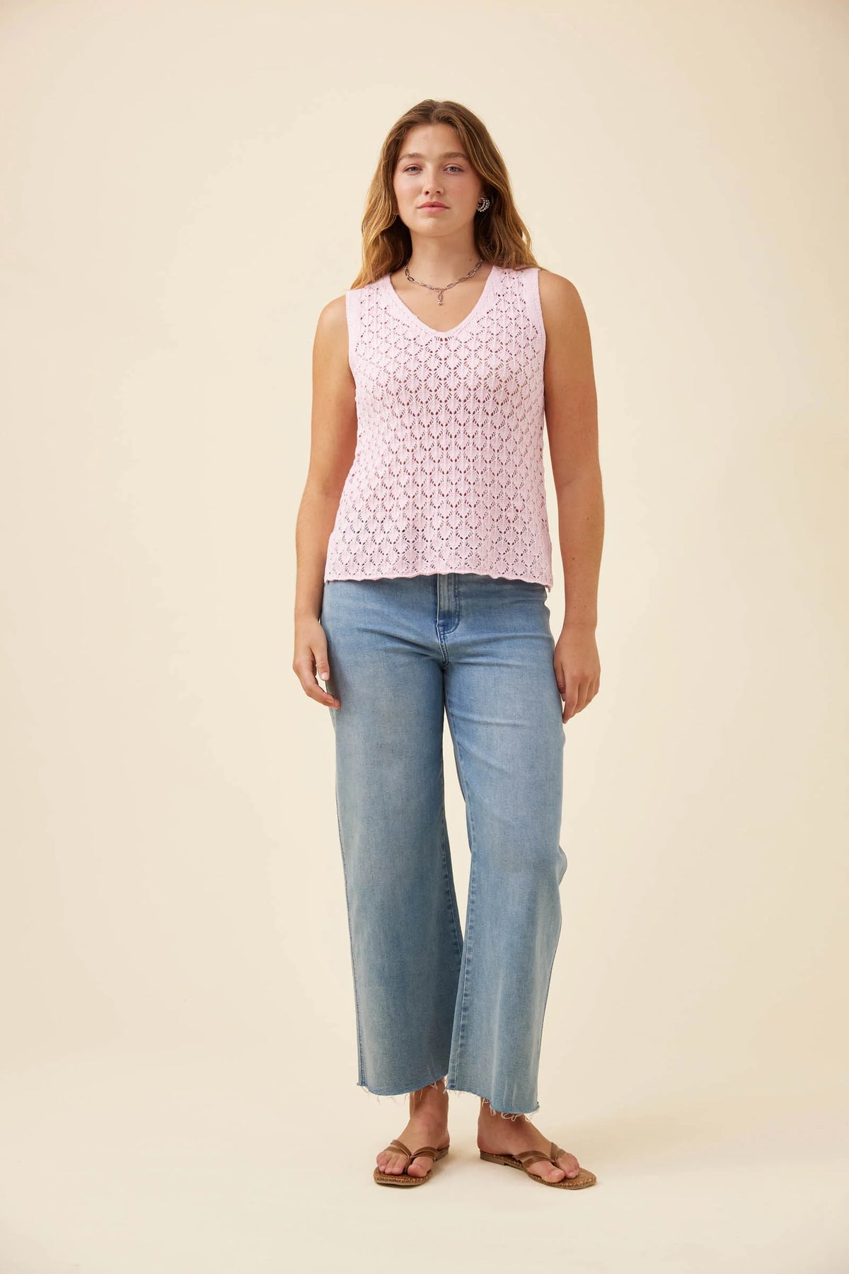 Mia Knit Top Light Pink