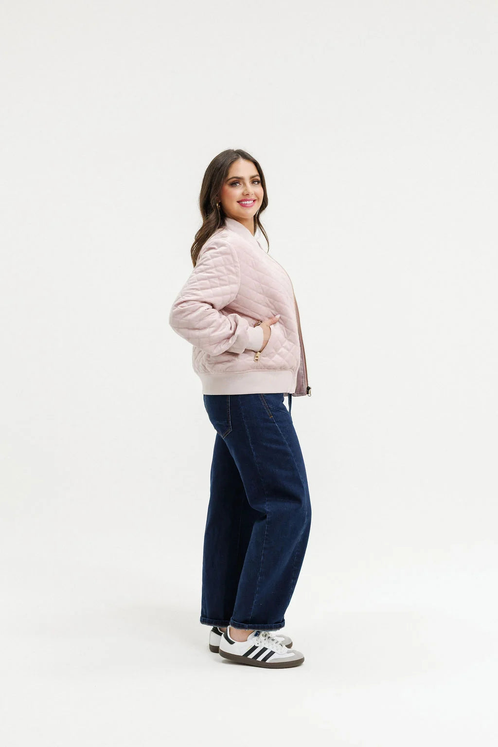 Wyld Bomber - Quilted Rose