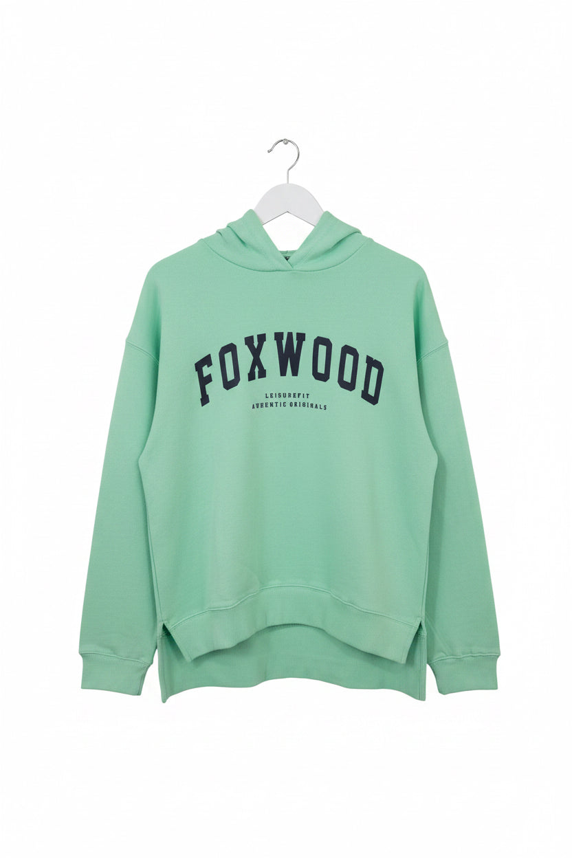 Interval Hoodie Bright Mint and Navy
