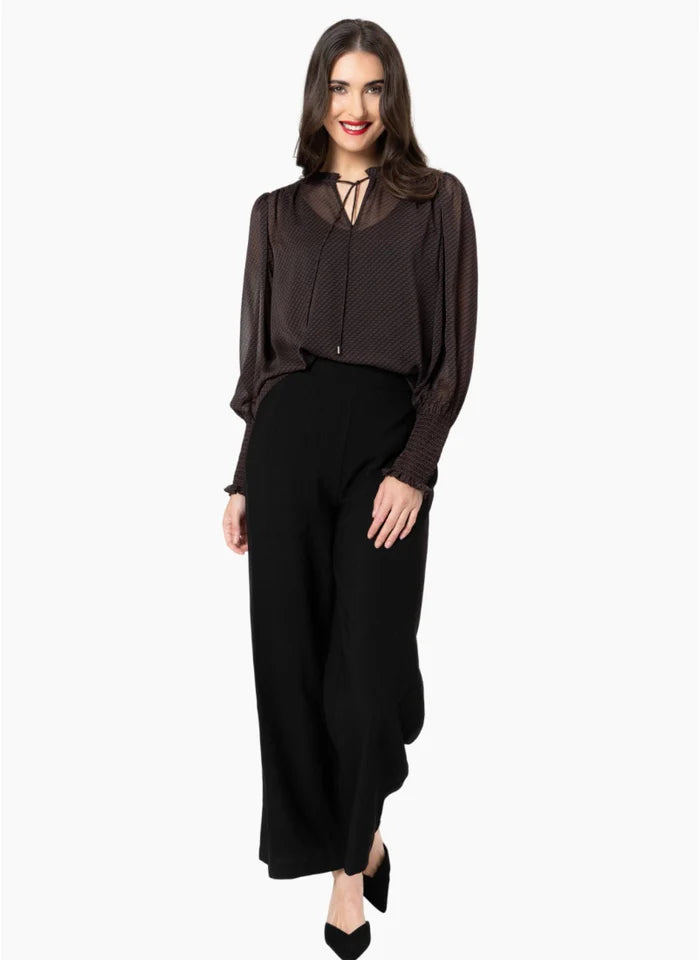 Mocha Lace Byron Blouse