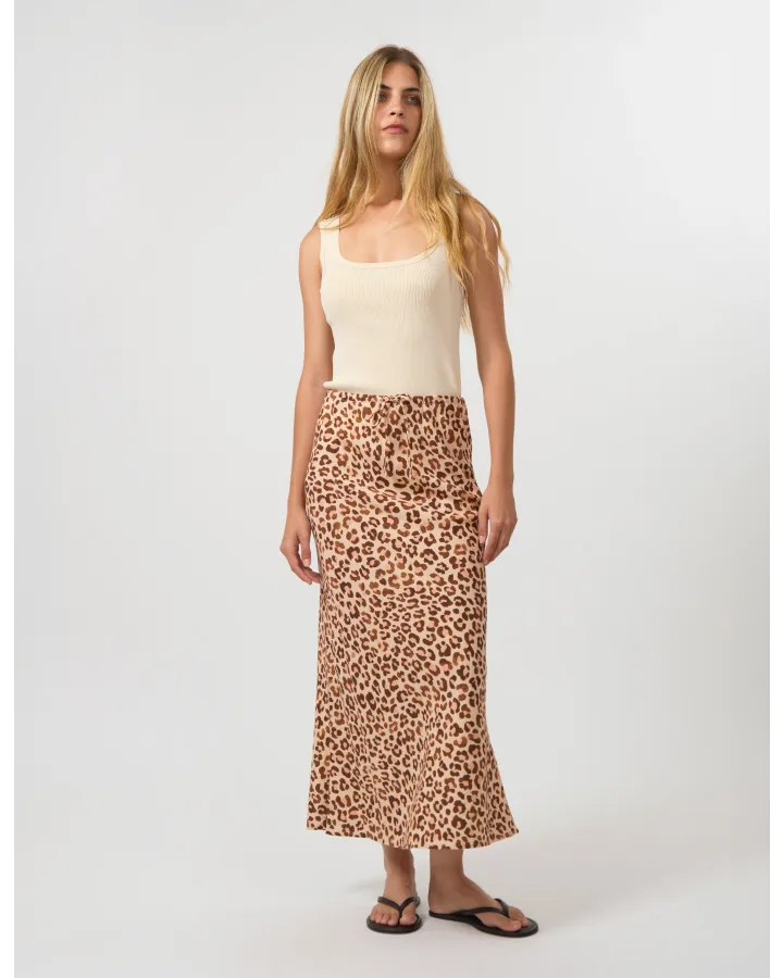 Brenda Skirt Femme Leopard