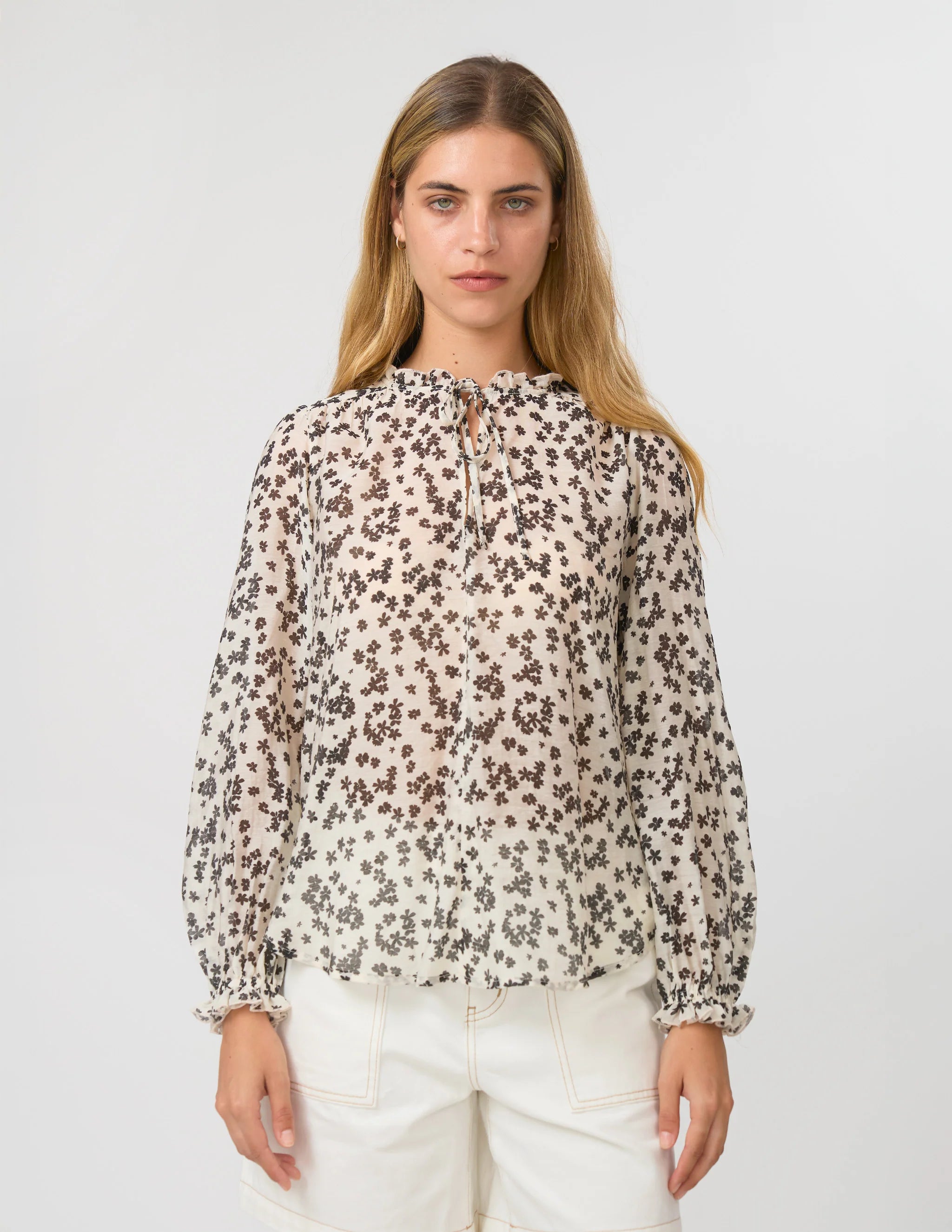Dixie Blouse Black Floral