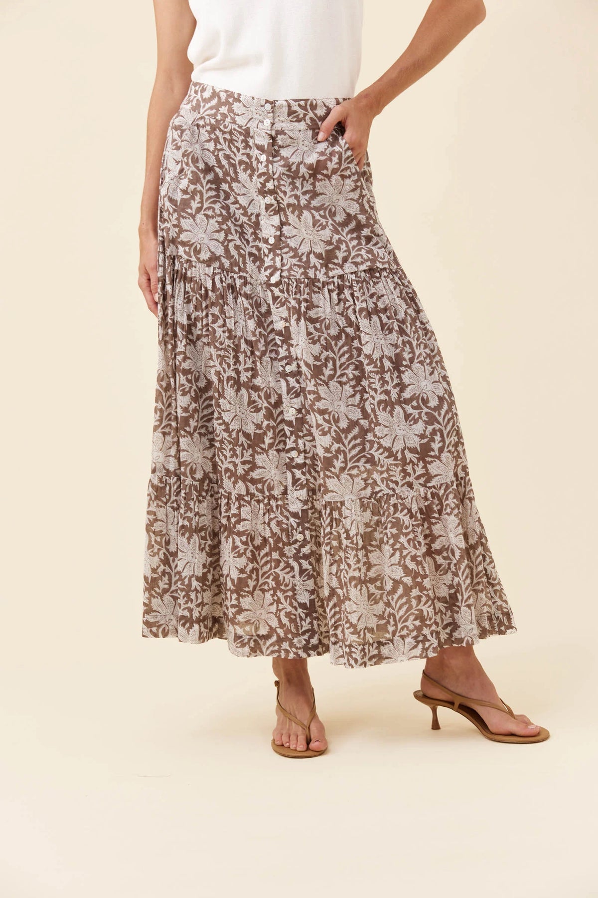 Wilma Skirt Taupe