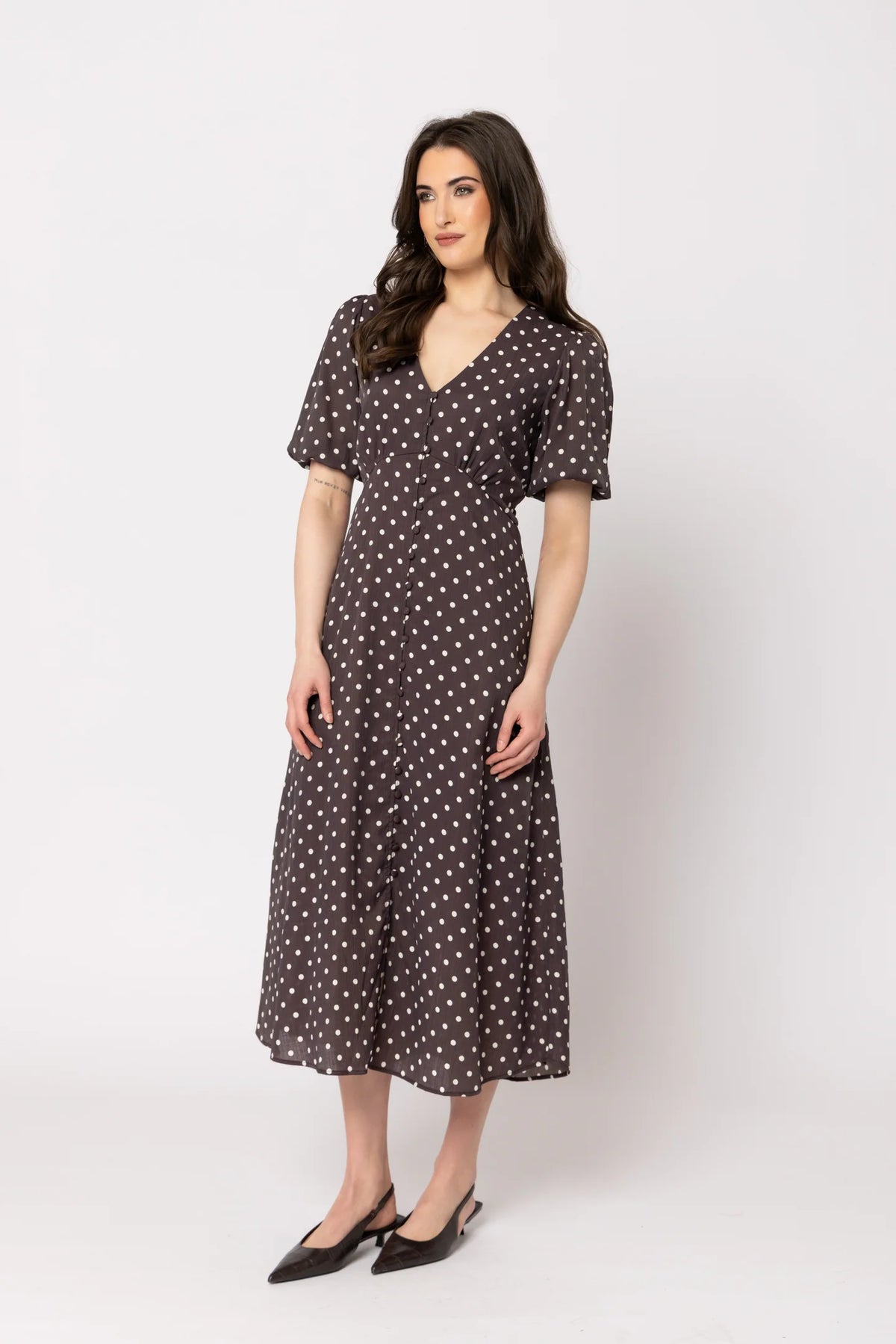 Cheerful Dress Brown Spot | Seeking Lola