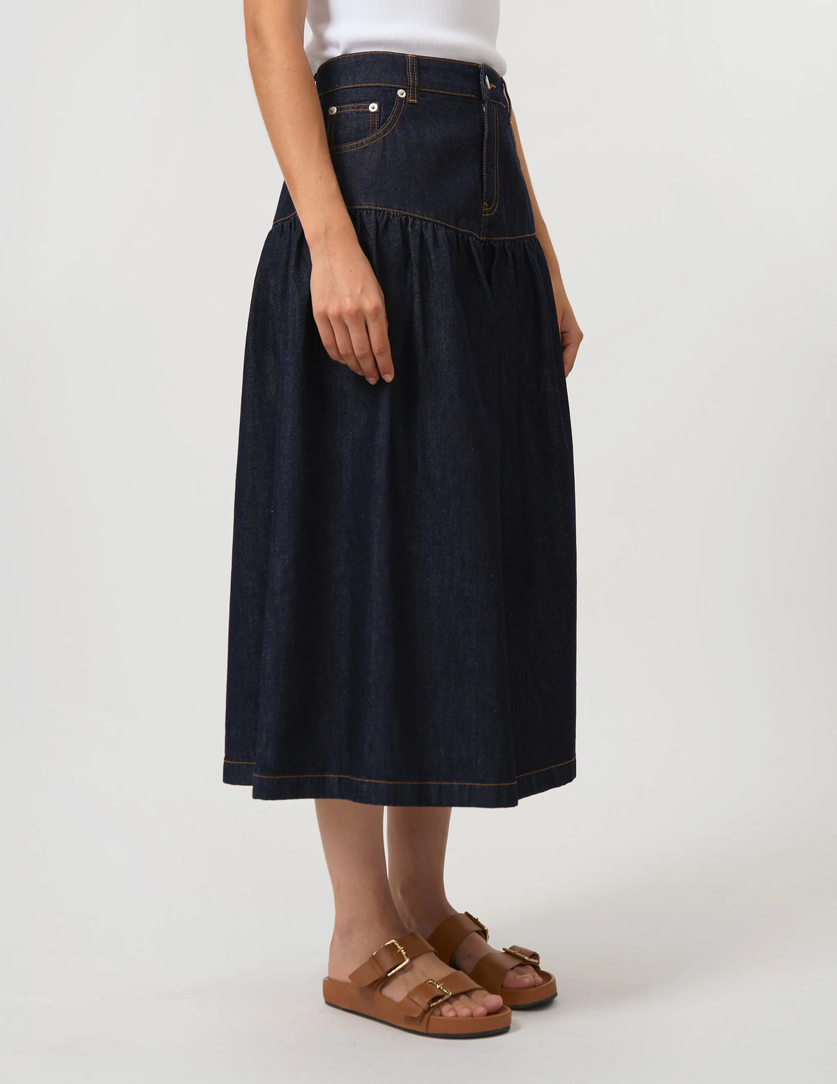 Davina Skirt Indigo