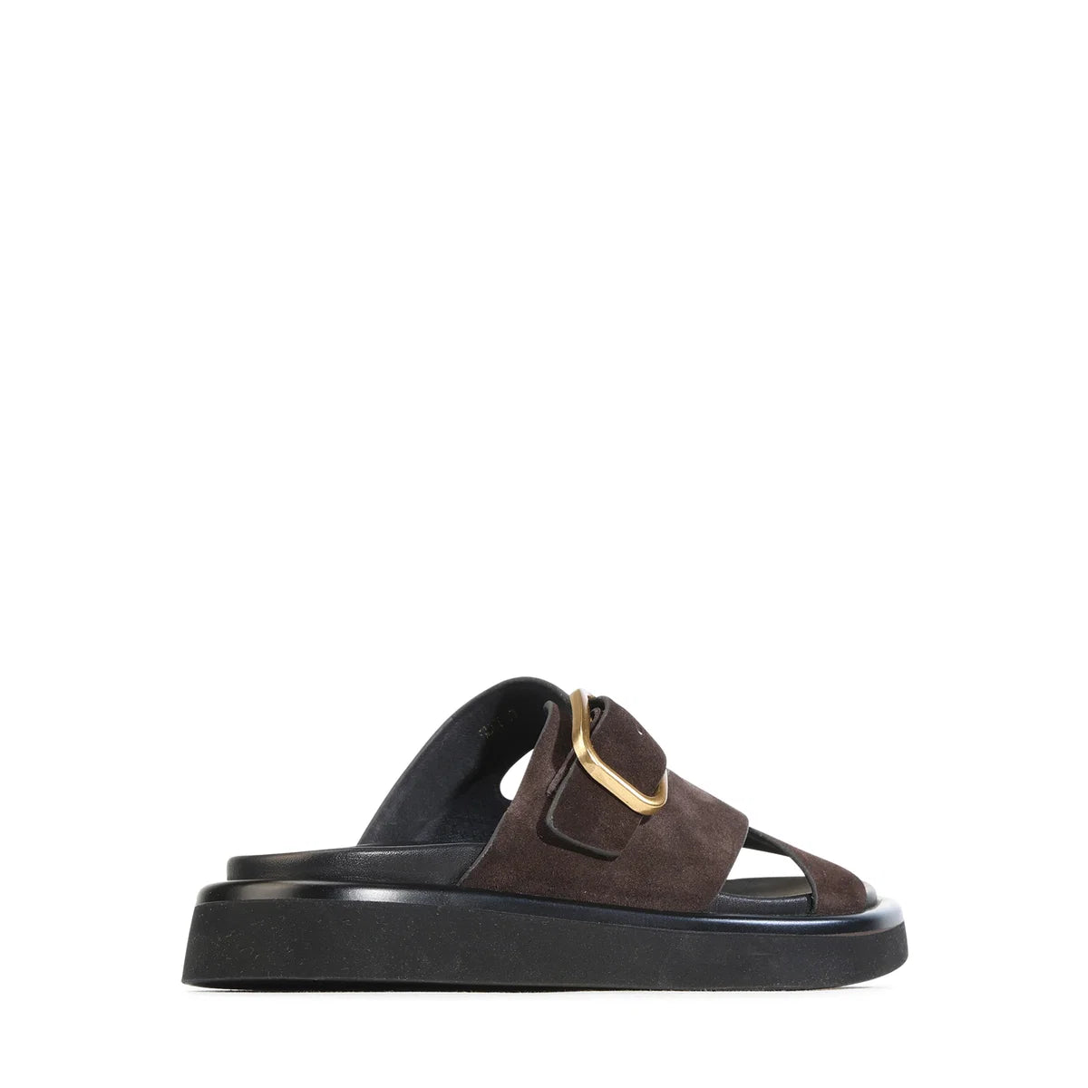 Slay Sandal Mahogany Suede