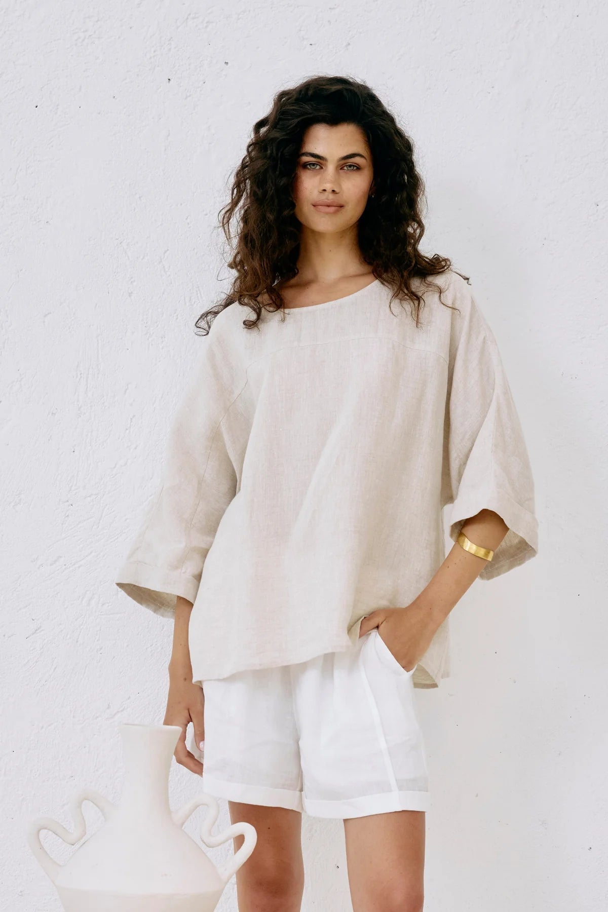 Studio Relaxed Top One Size Tusk