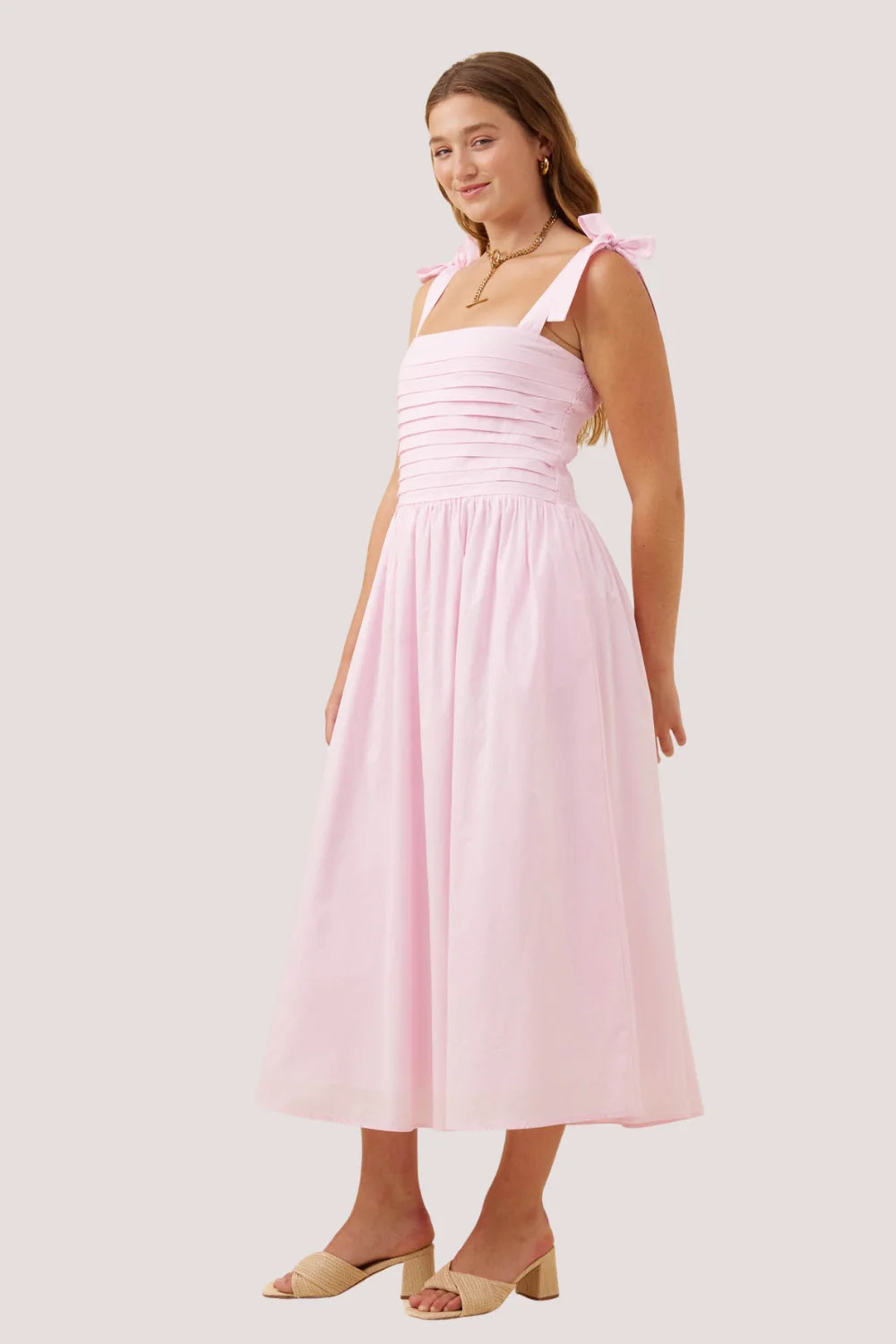 Rosa Tank Dress Light Pink