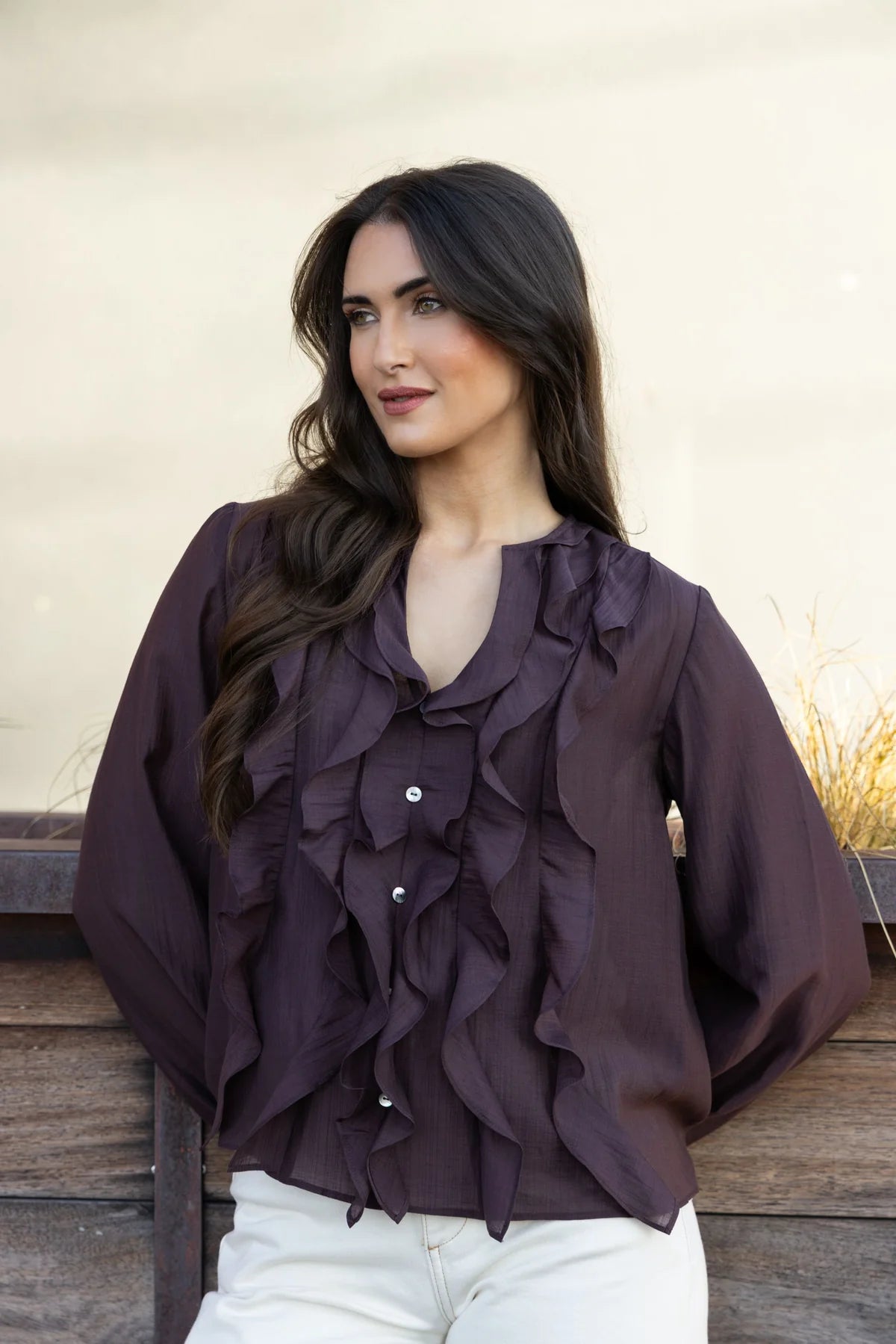 Once Upon Blouse Brunette