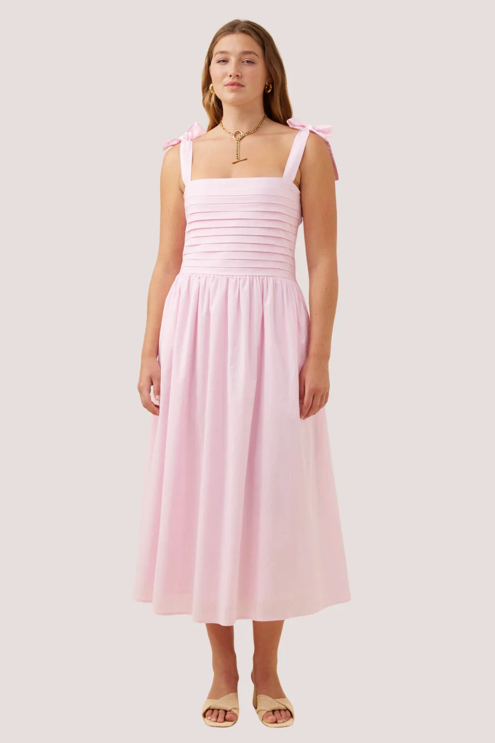 Rosa Tank Dress Light Pink
