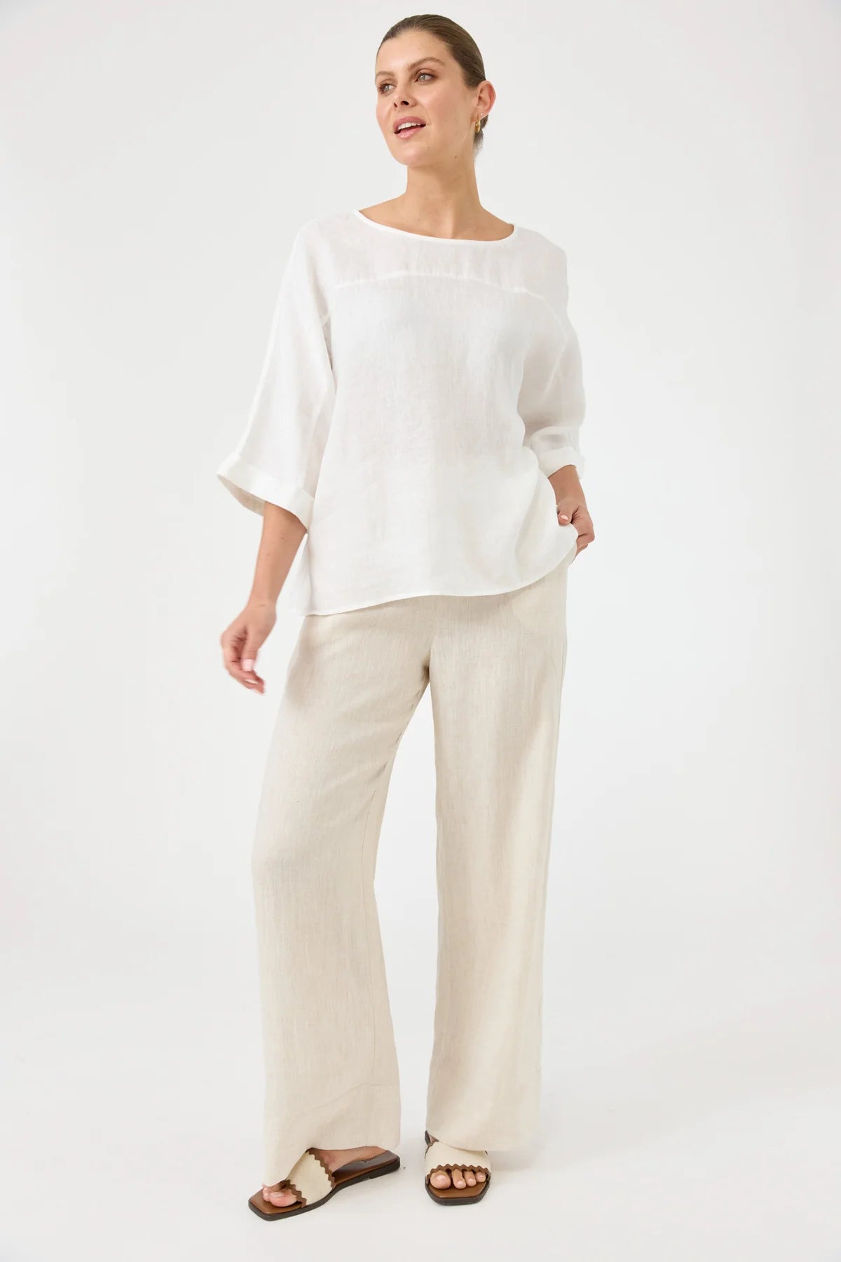 Studio Relaxed Top One Size Salt