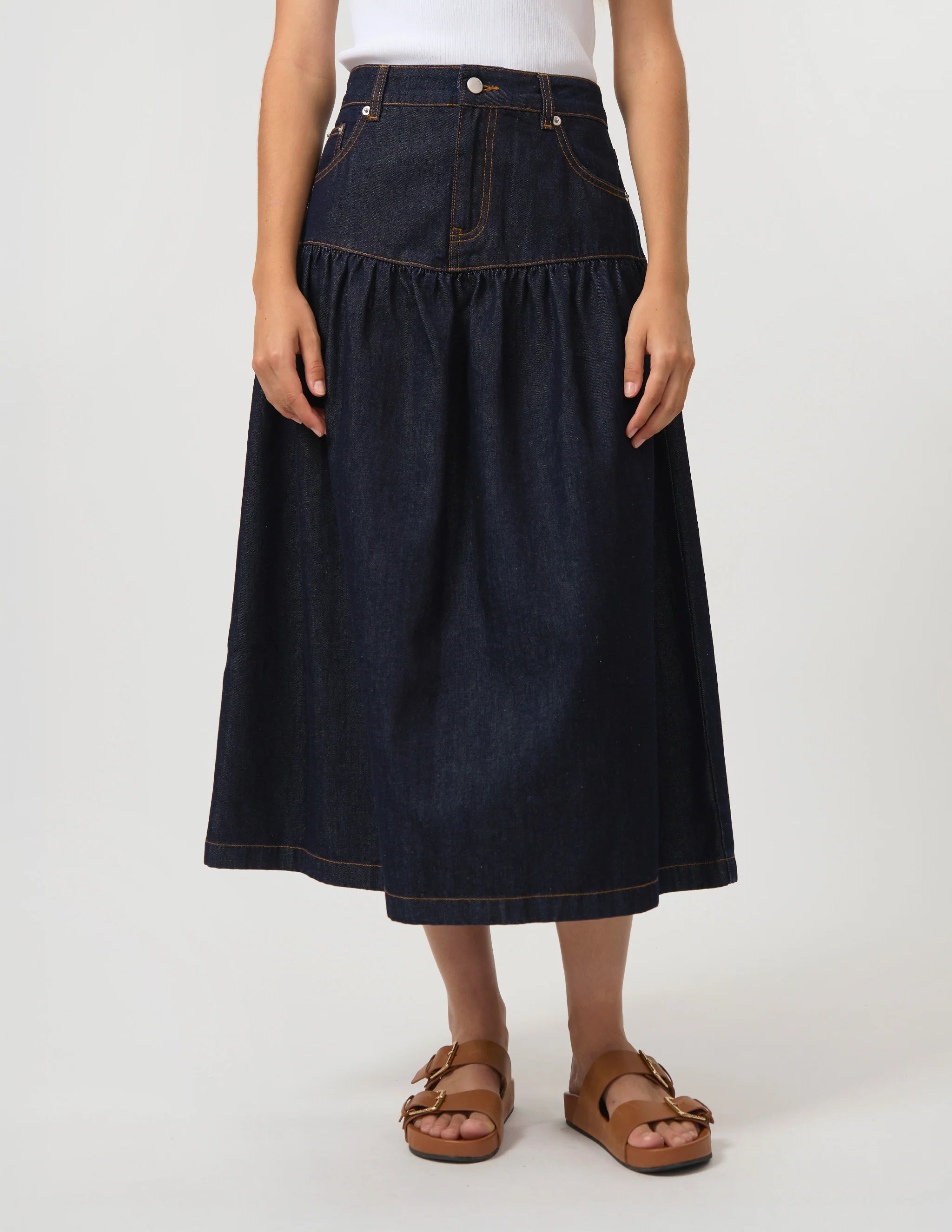 Davina Skirt Indigo