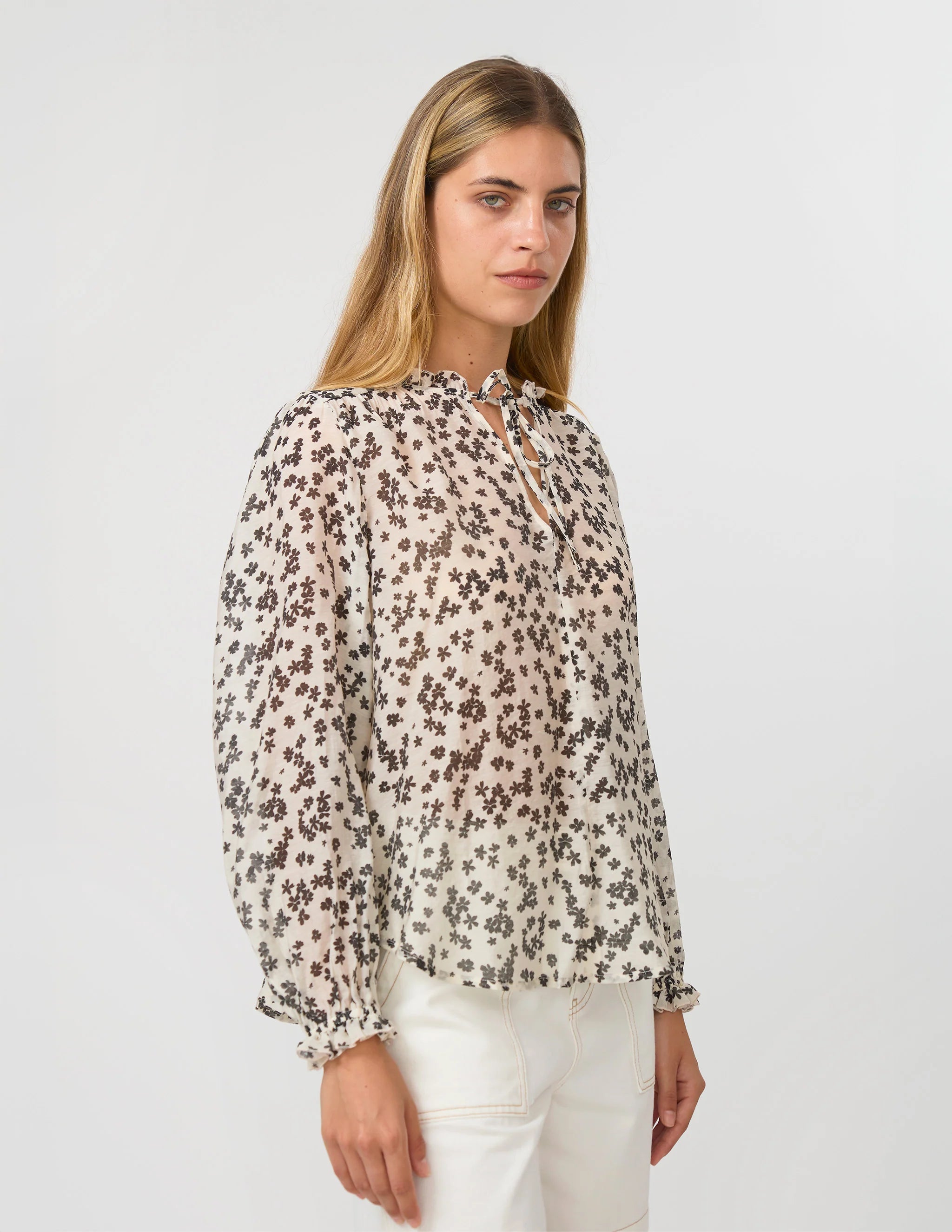 Dixie Blouse Black Floral