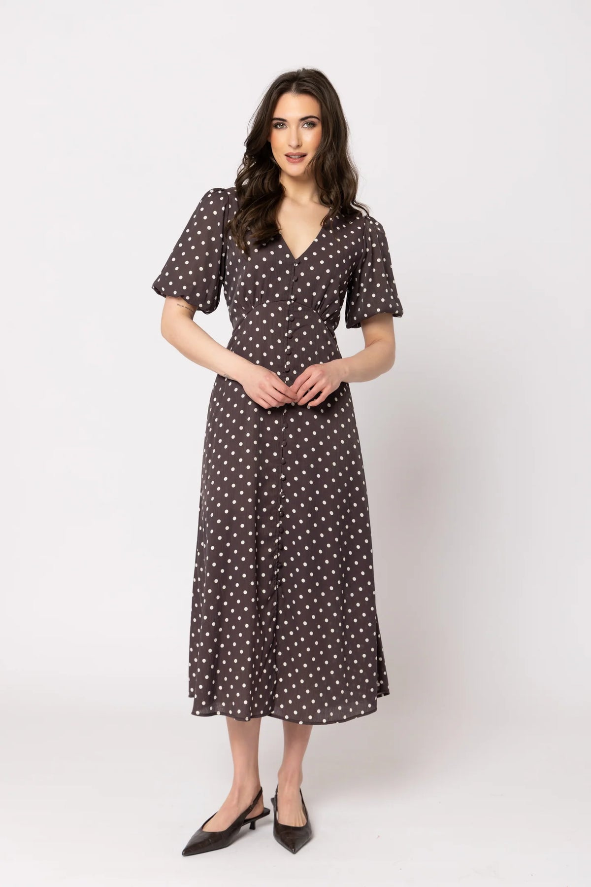 Cheerful Dress Brown Spot | Seeking Lola