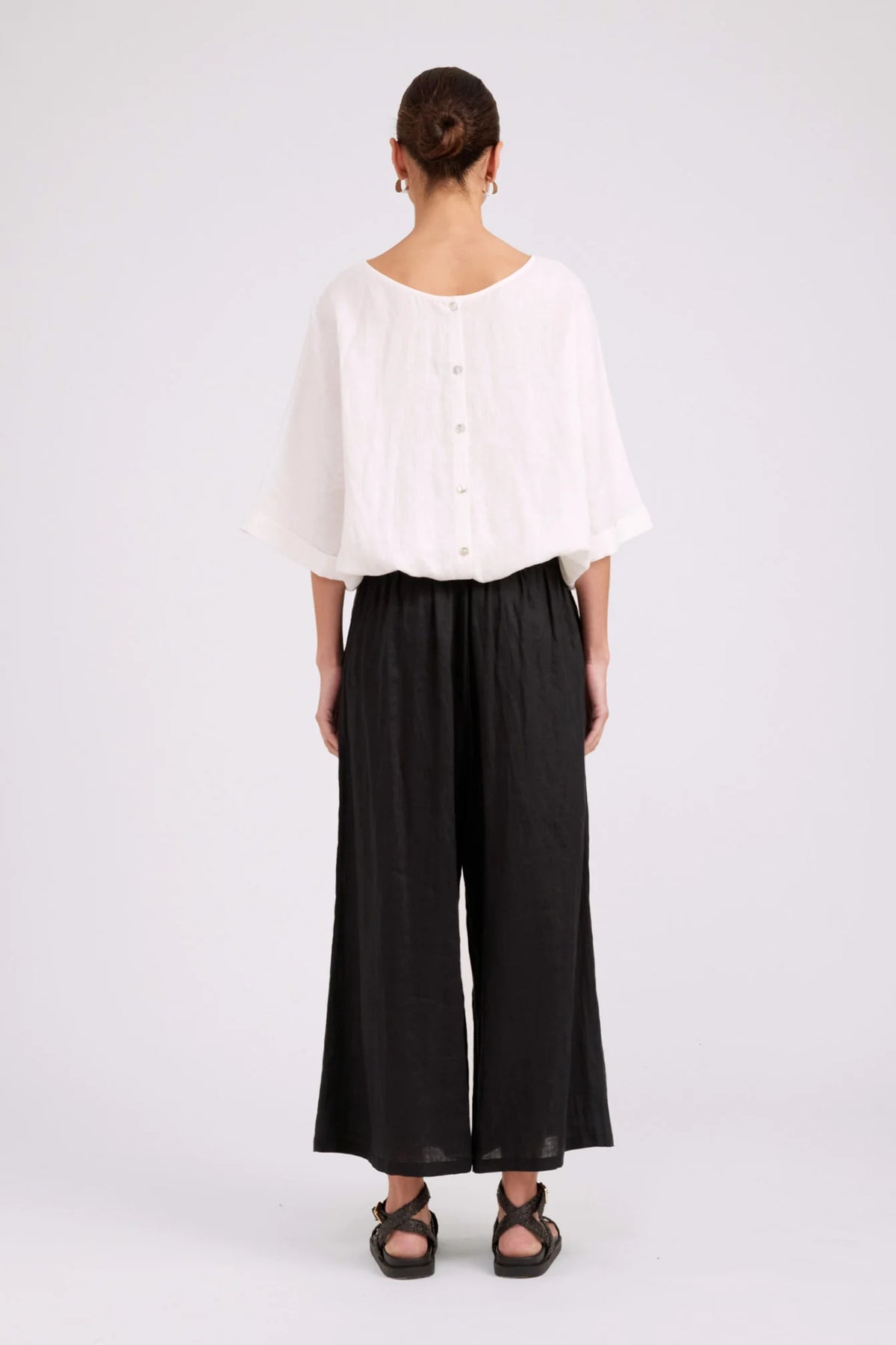 Studio Button Top/Jacket White