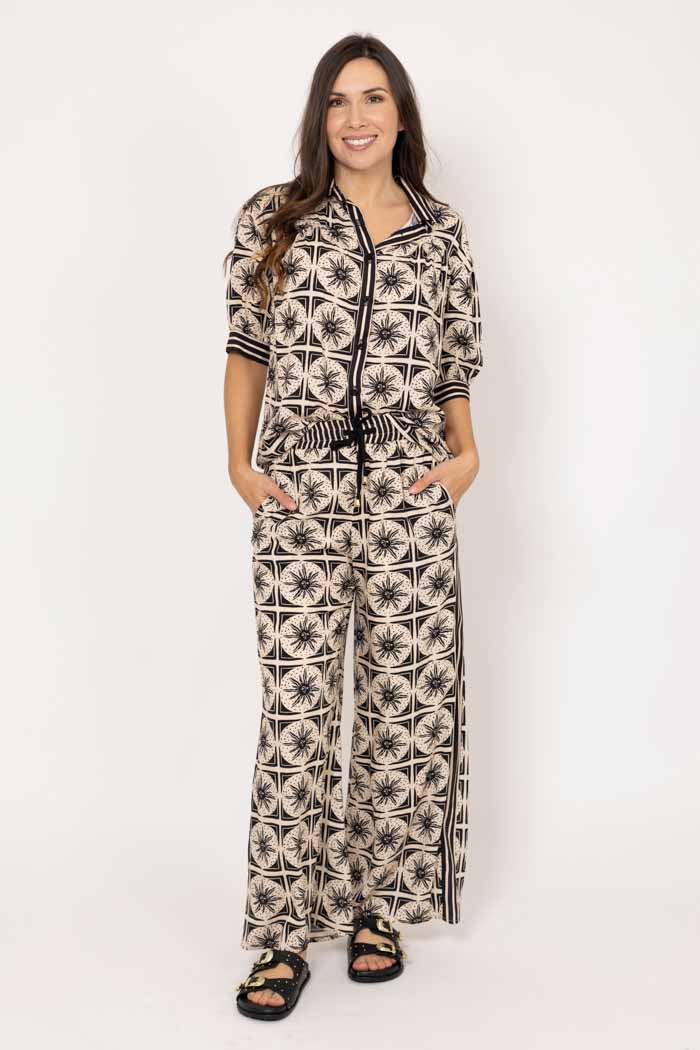 Ashley Pant Black Beige