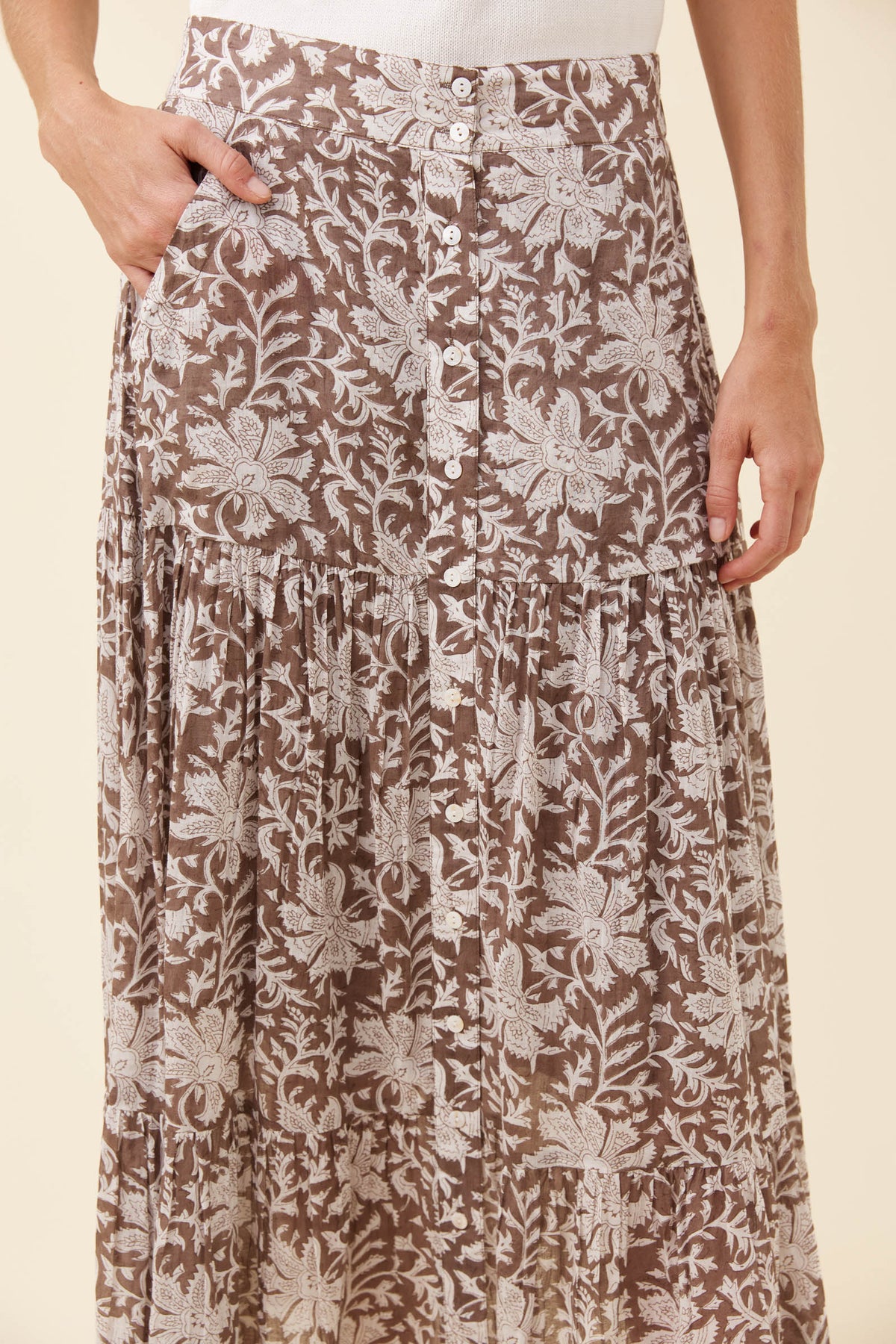 Wilma Skirt Taupe