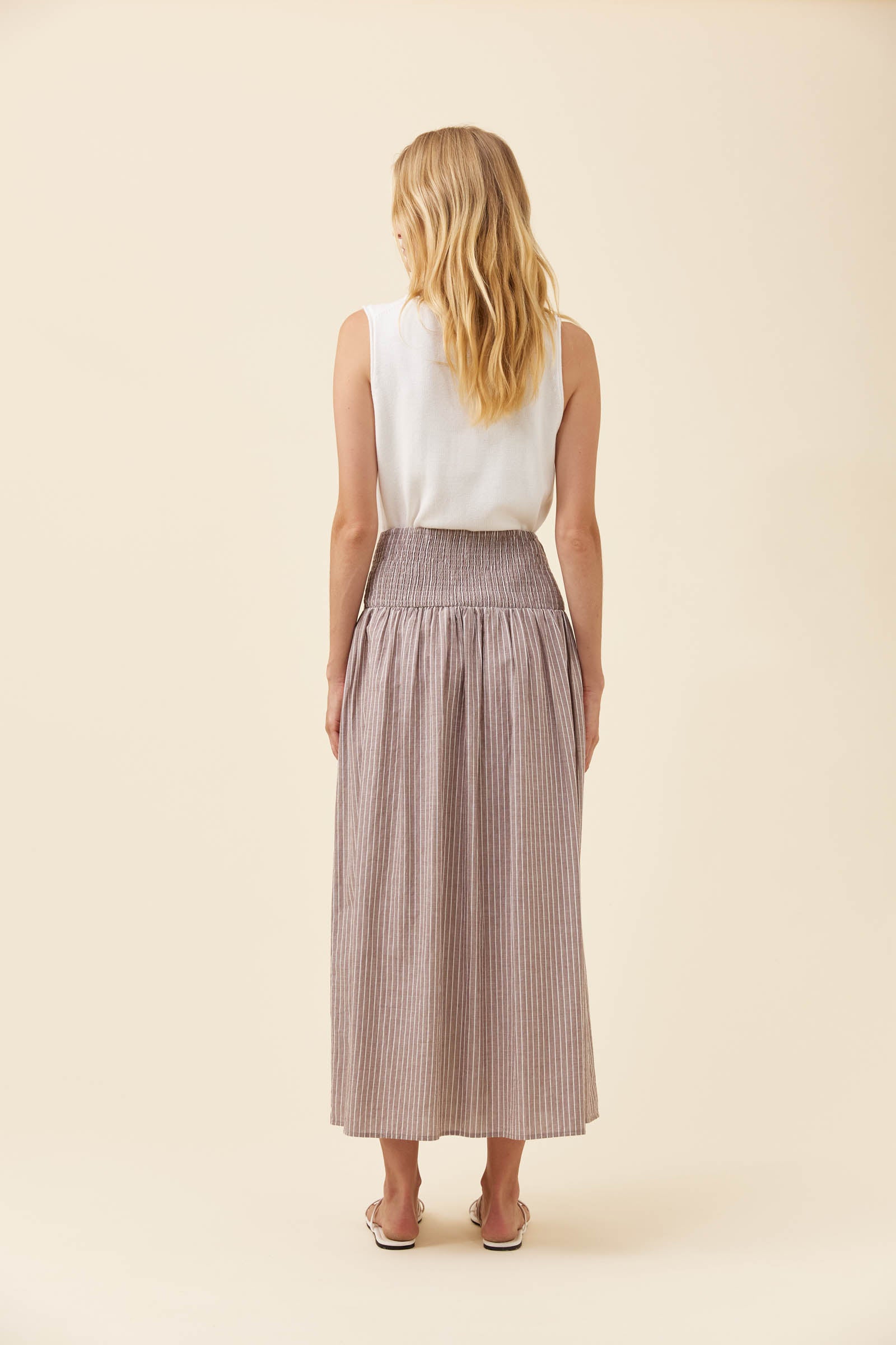 Lyndell Maxi Skirt Taupe