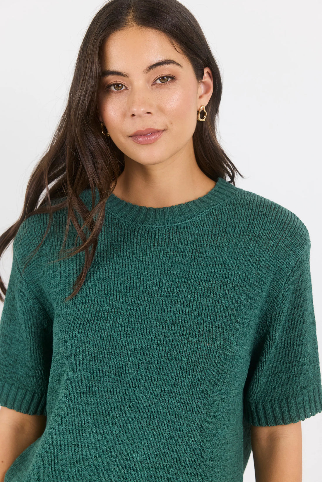Loveable Petrol Tape Yarn Knit Tee