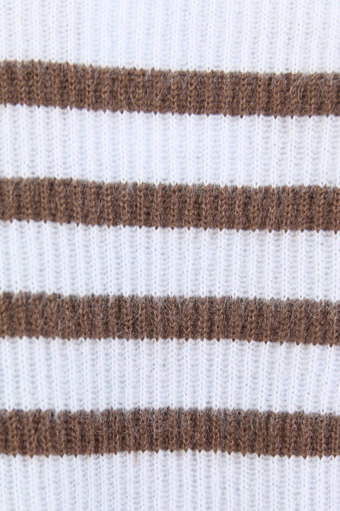 Routine Ice Blue Stripe LS Striped Fluffy Knit Jumper