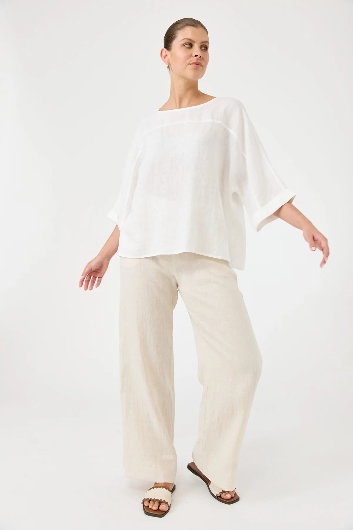 Studio Relaxed Top One Size Salt