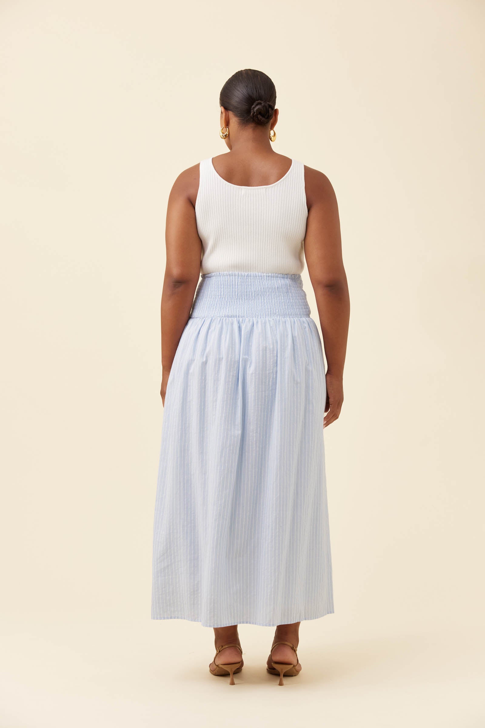 Lyndell Maxi Skirt Light Blue