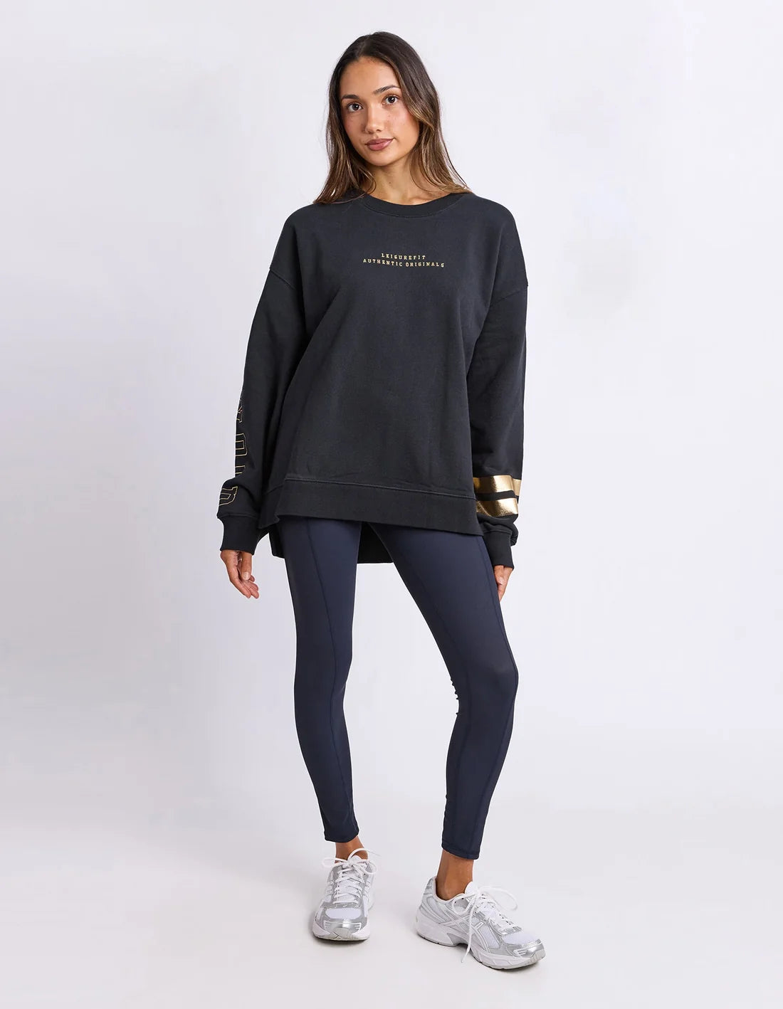 Metallic Origin Crew Black with Gold