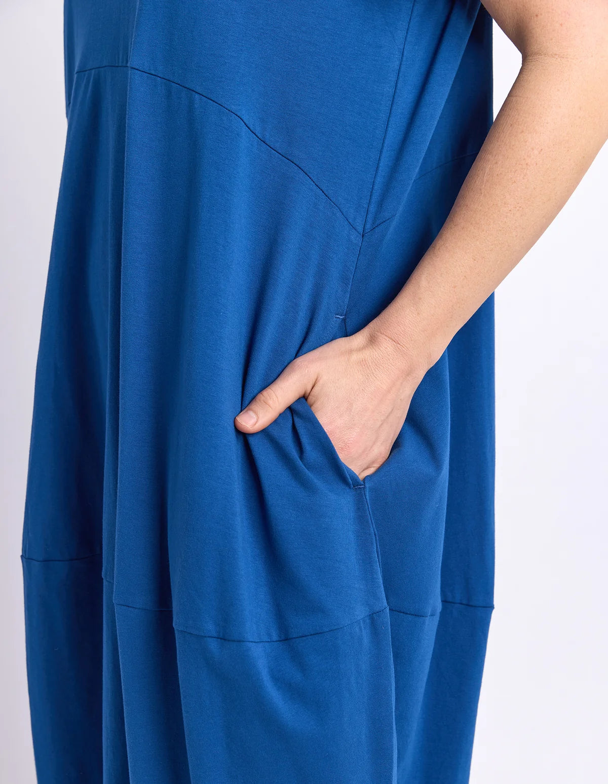 Elm Diana Short Sleeve Dress China Blue