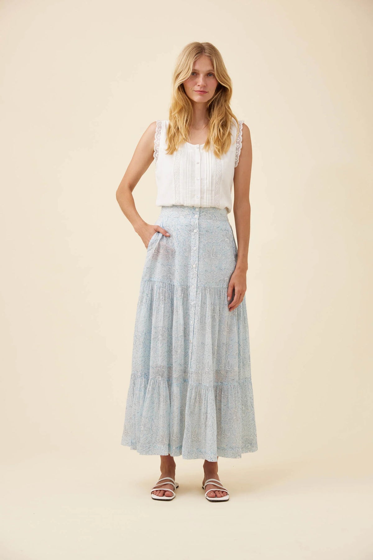 Wilma Skirt Light Blue
