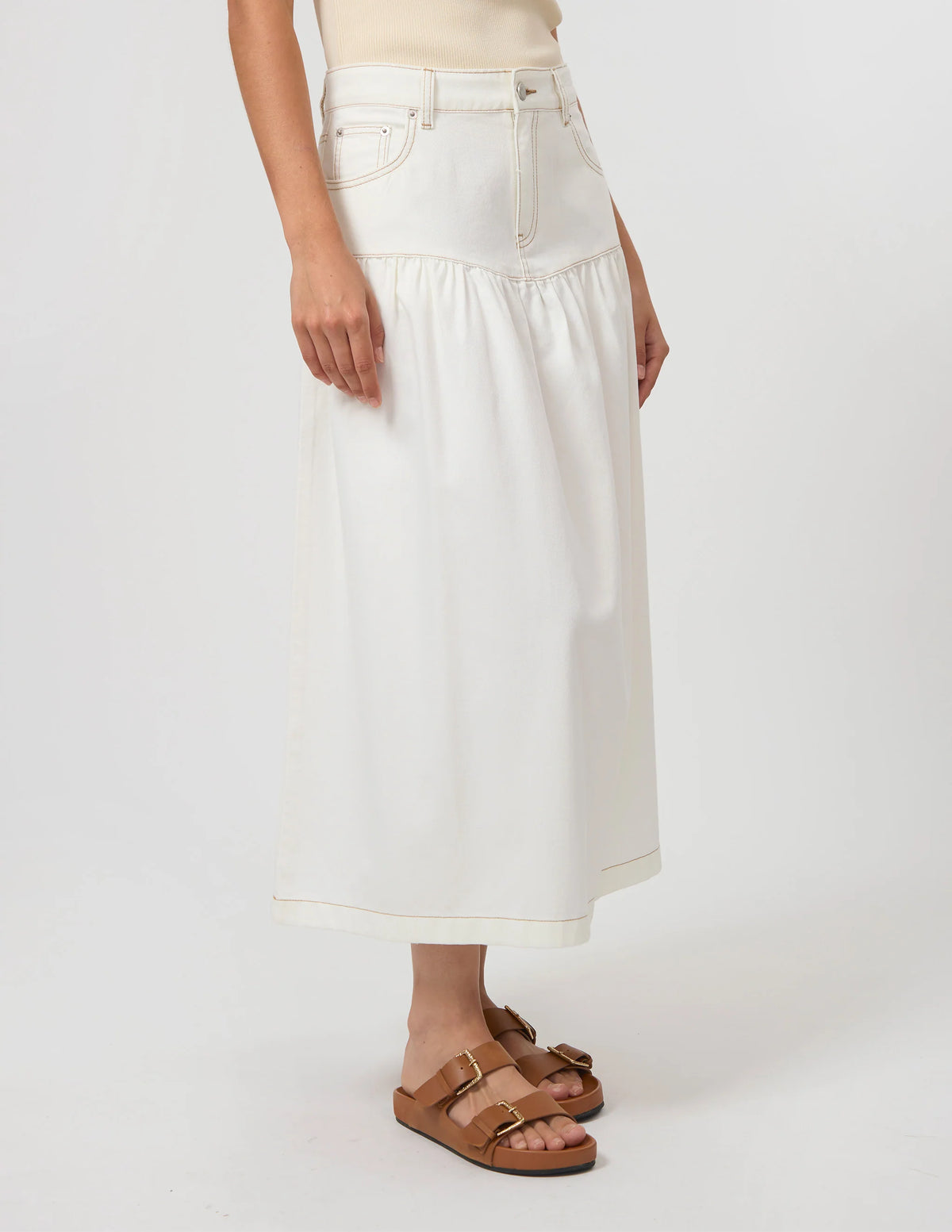 Davina Skirt Ecru
