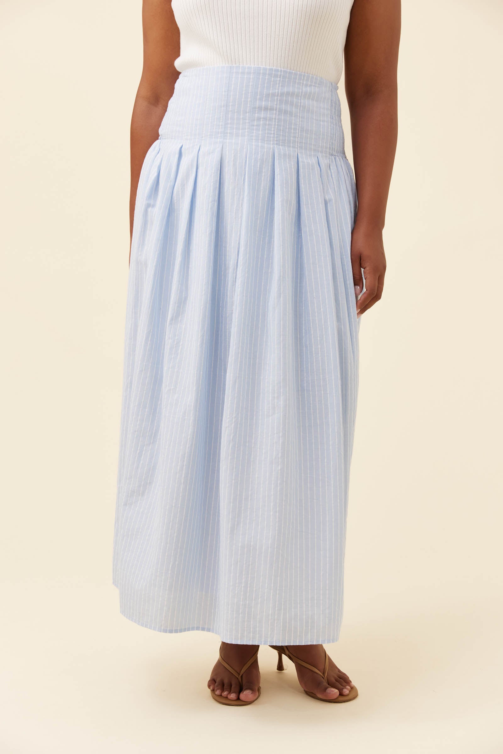 Lyndell Maxi Skirt Light Blue